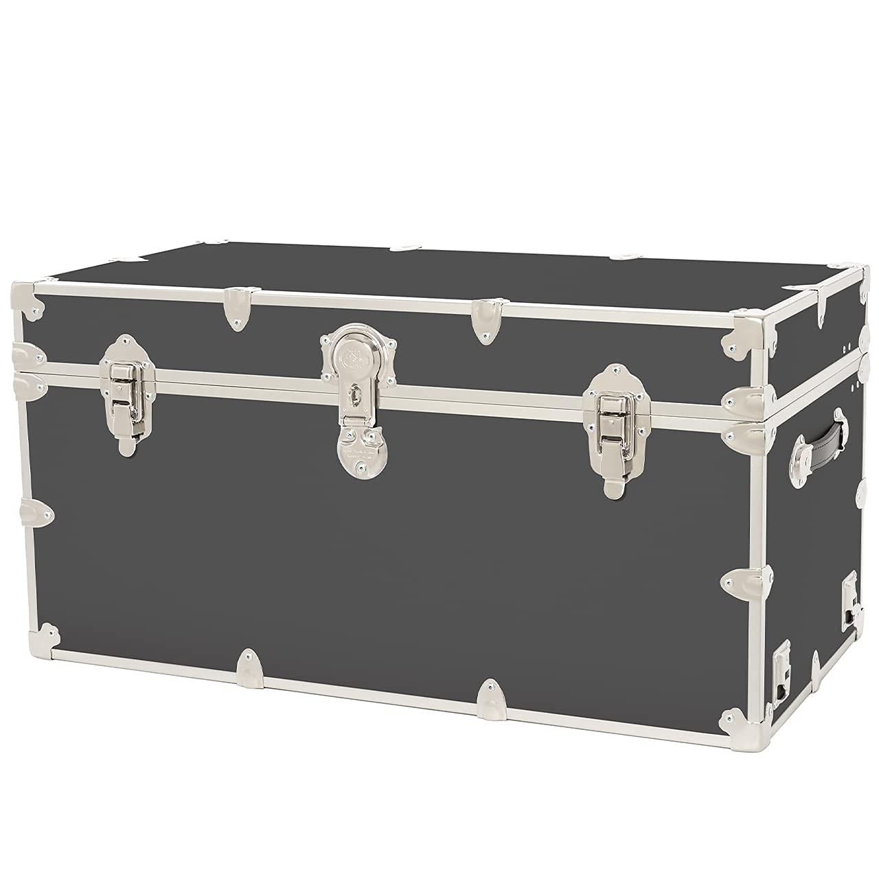 Rhino Trunk & Case Xxl Leather Embossed Vinyl Trunk, College, Home & Office Storage 36X18X18 (Slate)