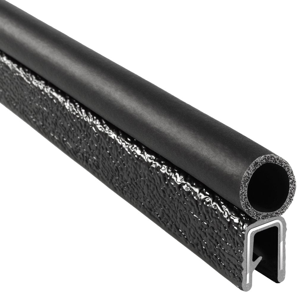 Trim-Lok Trim Seal With Top Bulb - Fits 3/16” Edge, 7/16” Bulb Seal Diameter, 25’ Length - Pvc Plastic Trim With Epdm Rubber Seal, Easy To Install For Cars, Boats, Rvs, Trucks, And Home Applications