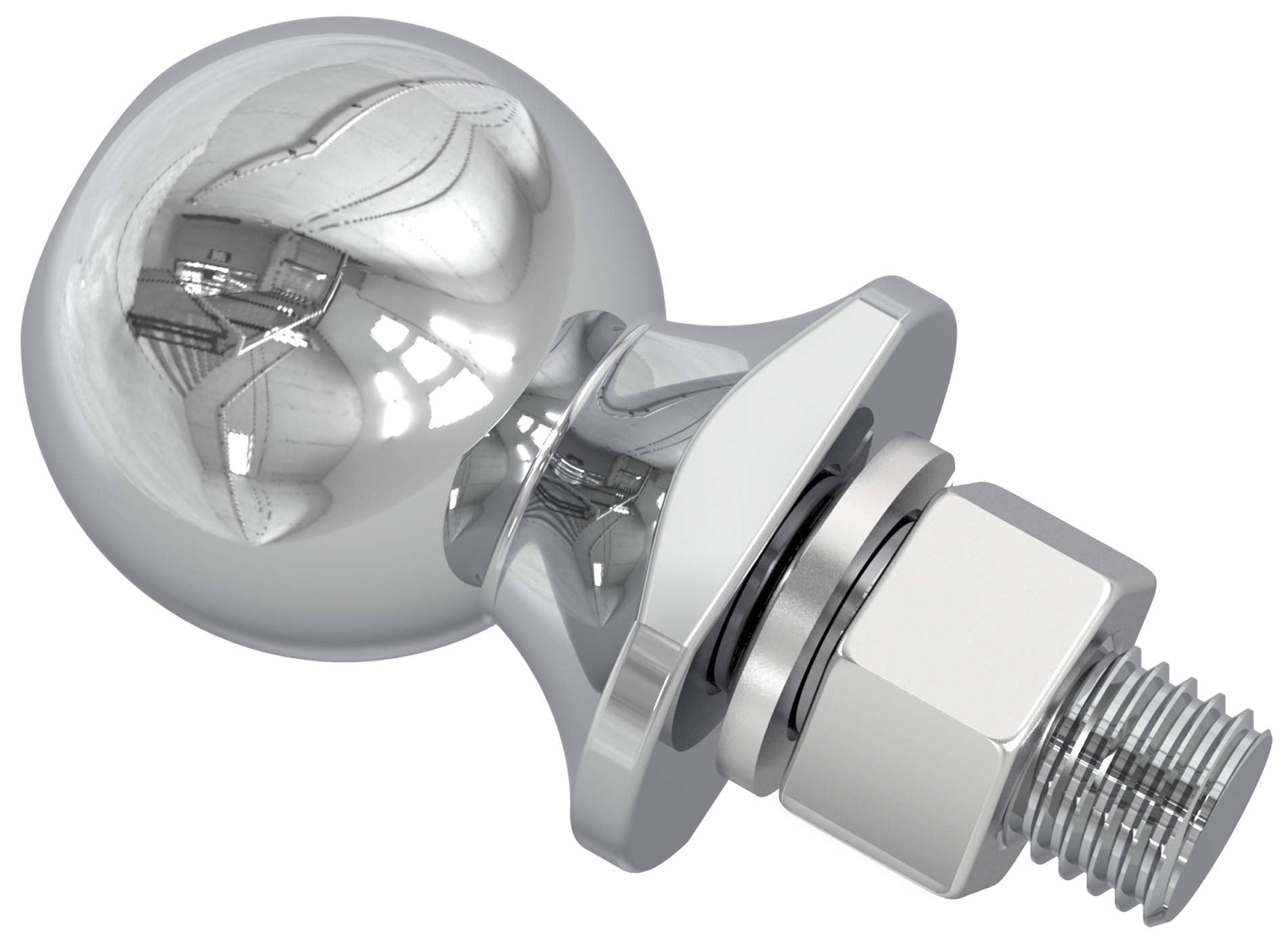 Big Red Atrly2002R Torin 2 Diameter Trailer Hitch Ball: 3 Ton (6,000 Lb) Capacity