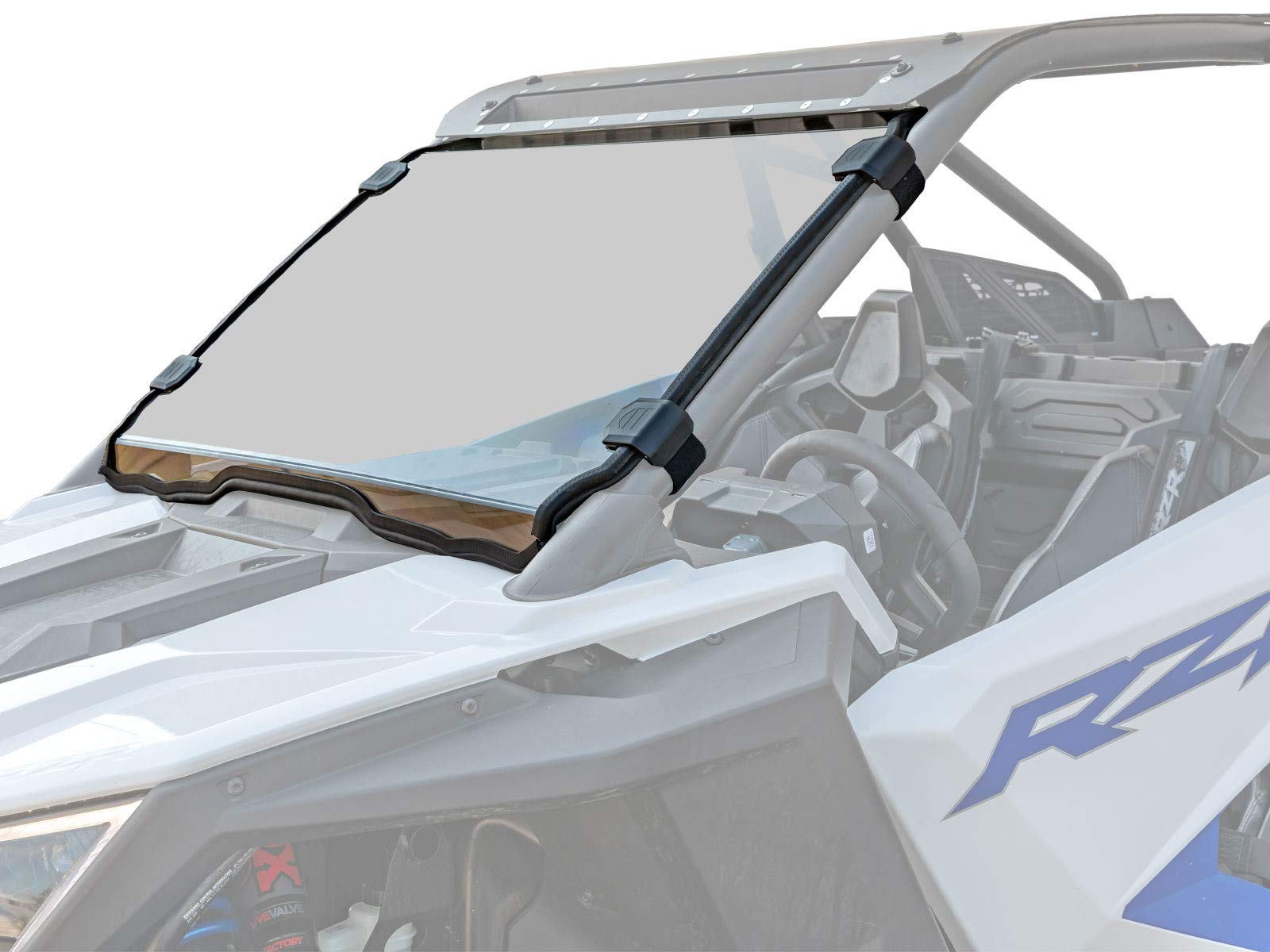 Superatv.Com Heavy Duty Scratch Resistant Full Windshield For 2020-2024 Polaris Rzr Pro Xp / Pro Xp 4 | 1/4 Thick Polycarbonate 250X Stronger Than Glass | Cut To Fit Your Rzr Pro Xp Perfectly!
