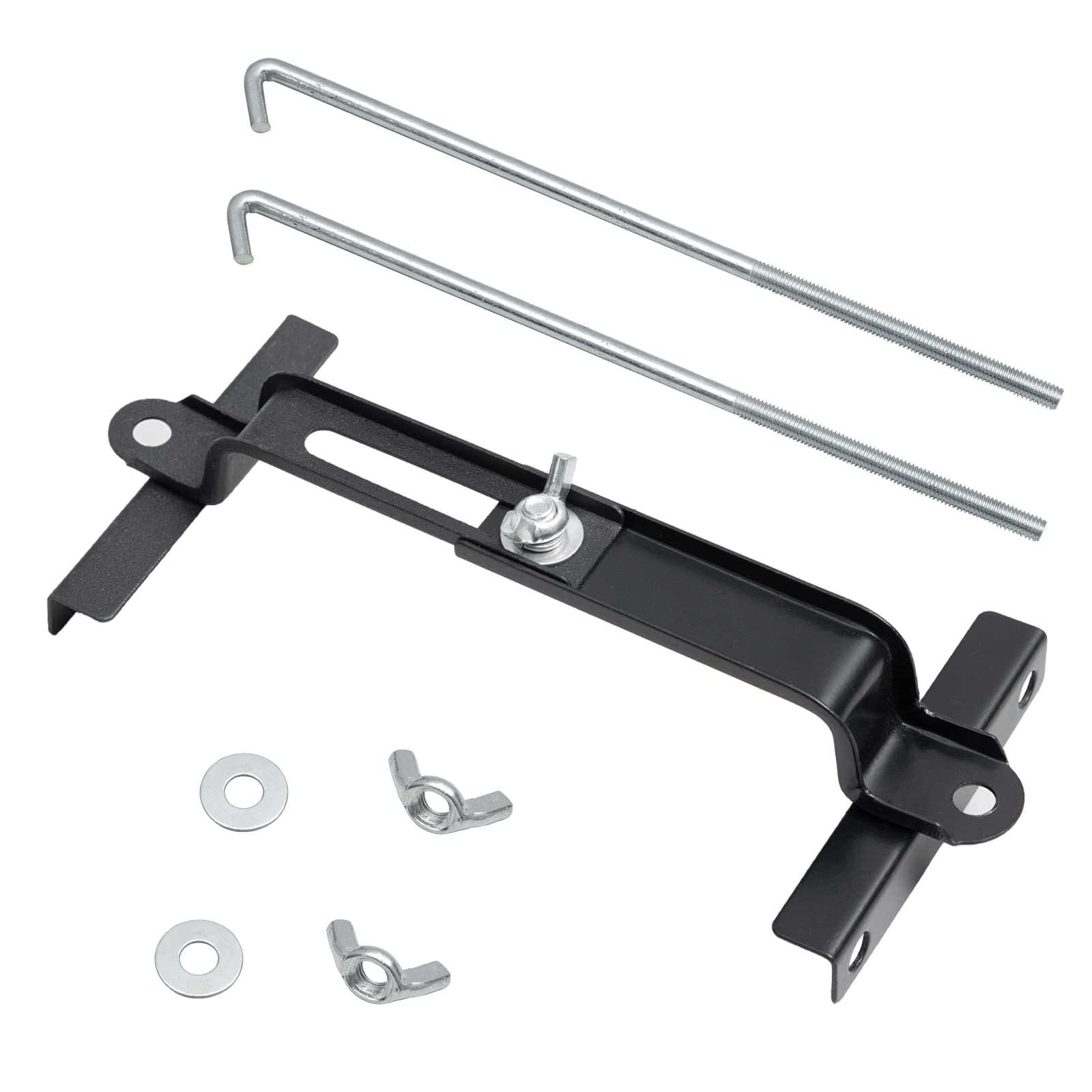 Aoerzn Premium Adjustable Battery Hold Down Tray, Universal Crossbar with J Bolt, 11in / 27cm, Corrosion Resistant for SUV Car