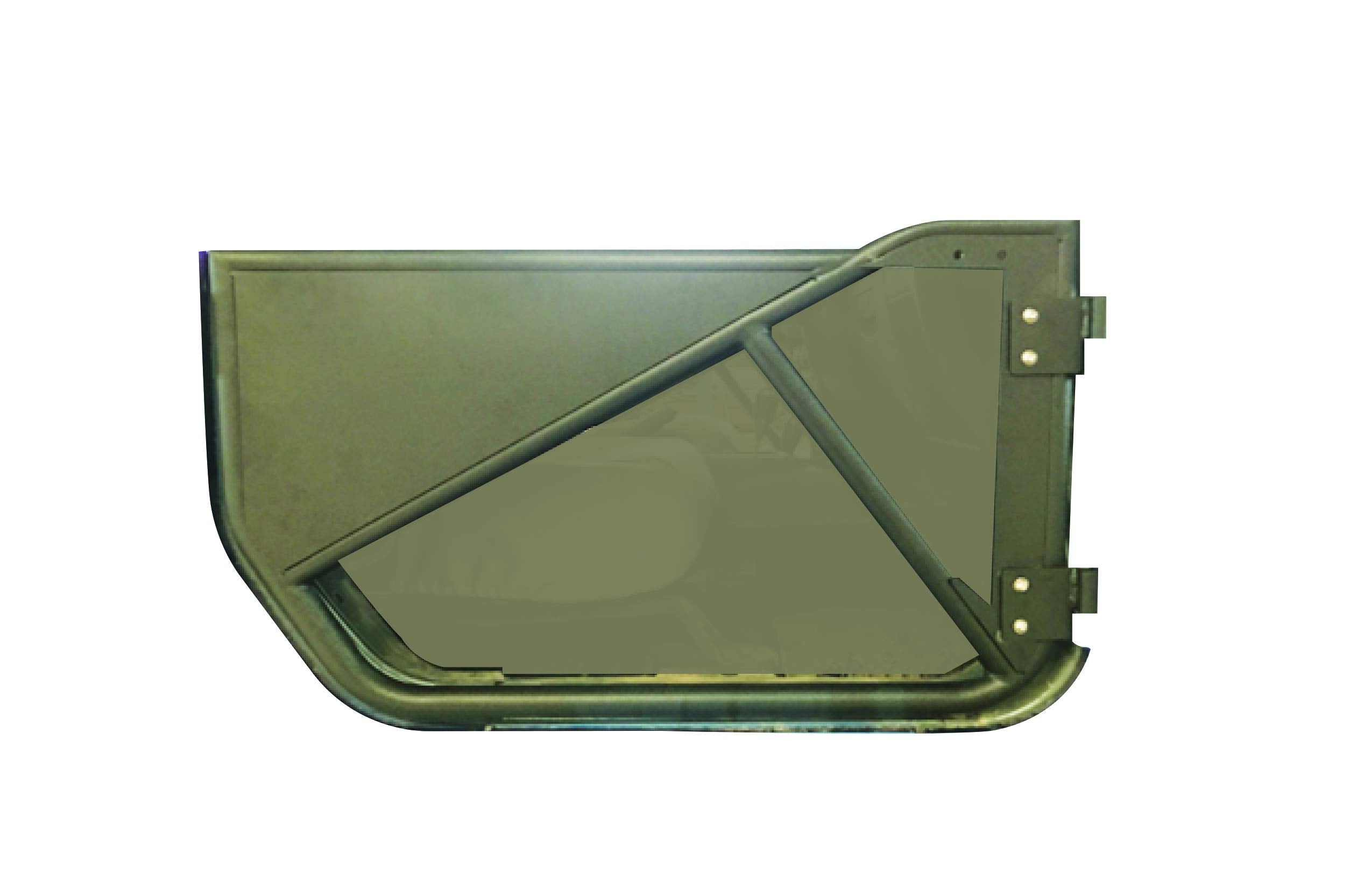 Trail Fx J051Fd Door -Tubular Lower Half Textured Powder Coated Black Qty 2