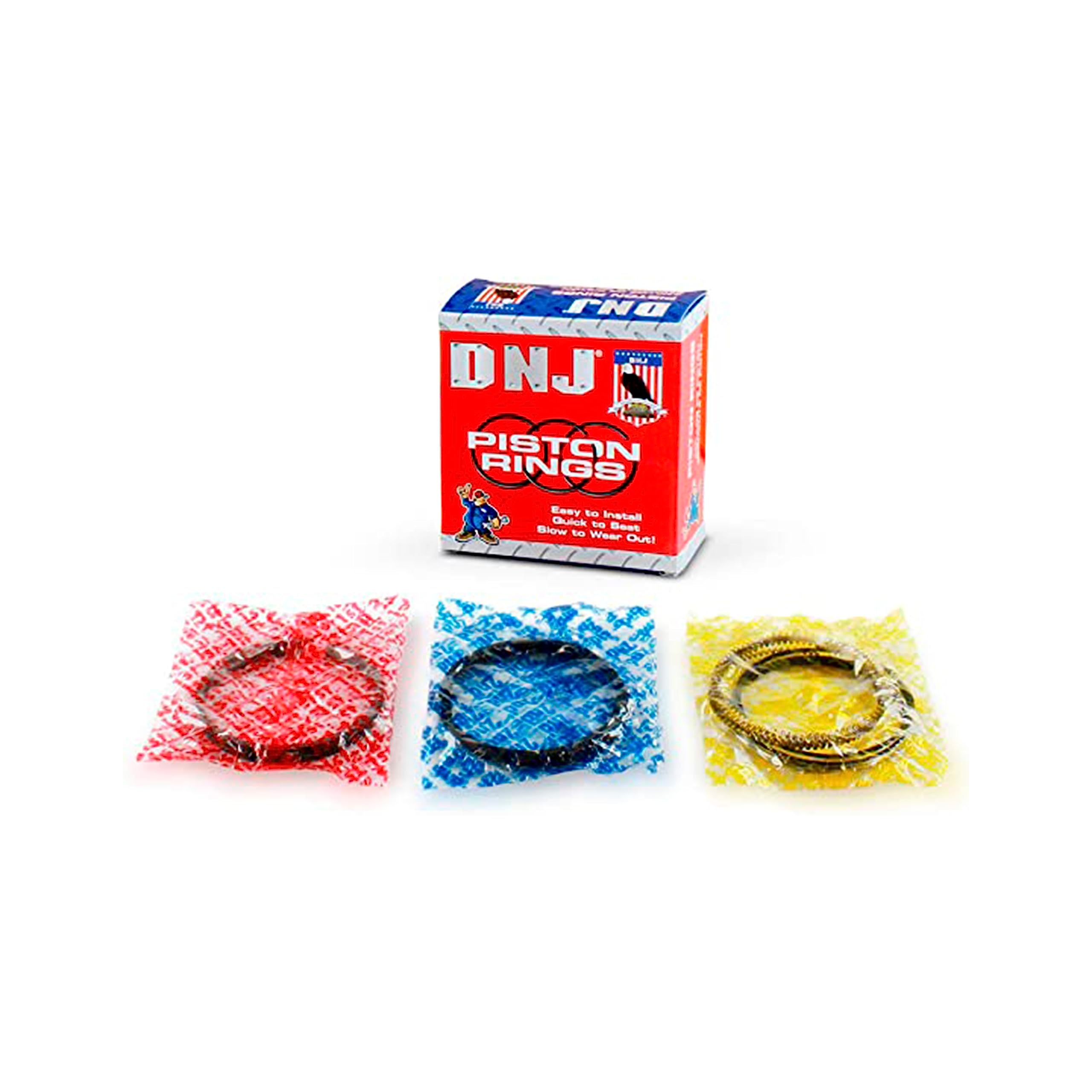 DNJ Piston Rings Standard for 2004-2017 Buick, Cadillac, Chevrolet, GMC, Pontiac, Saturn, Suzuki 3.5L-3.6L V6 OHV