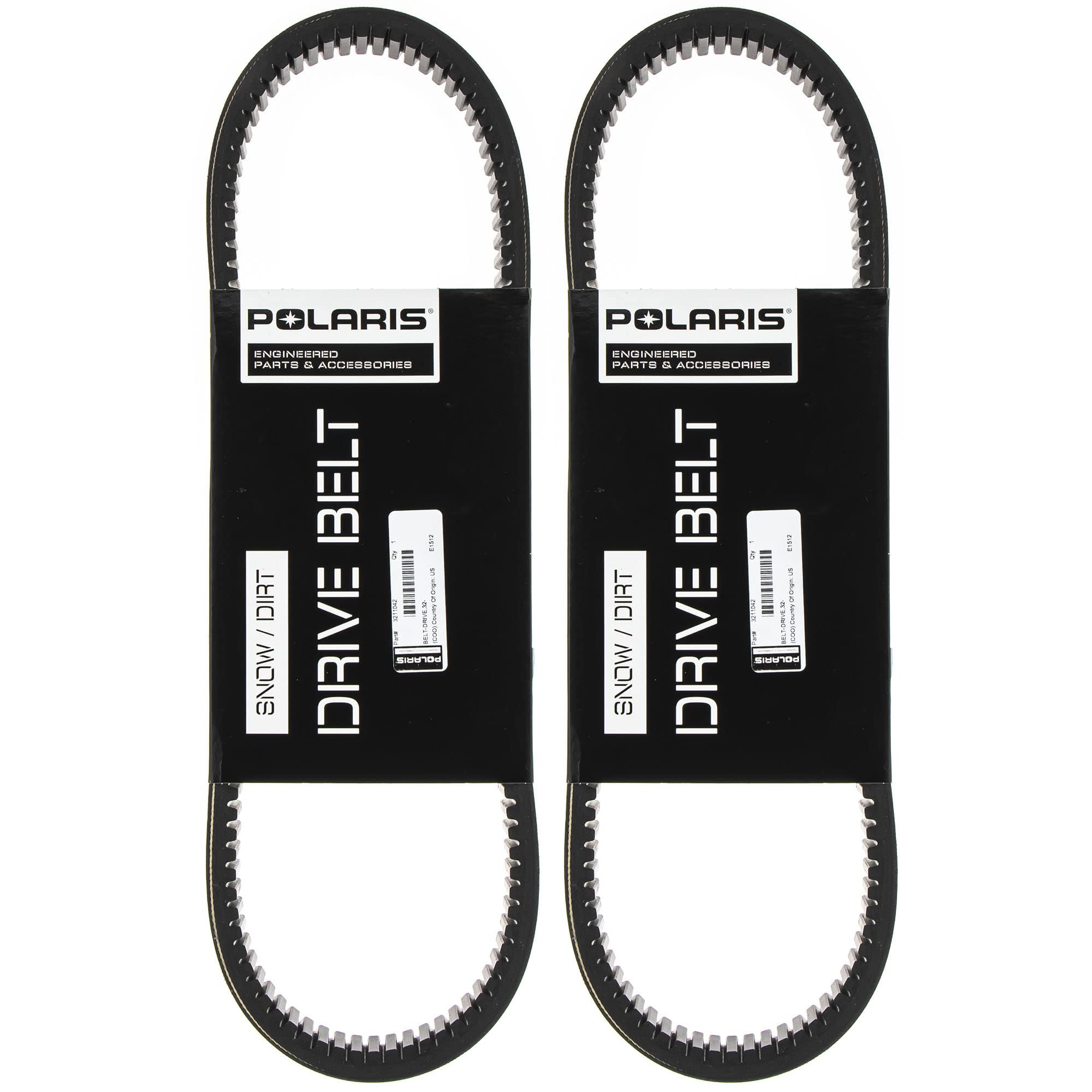 Polaris 2Pk Oem Drive Belt 1985-1997 400 440 500 600 650 Trail Star Classic Rmk