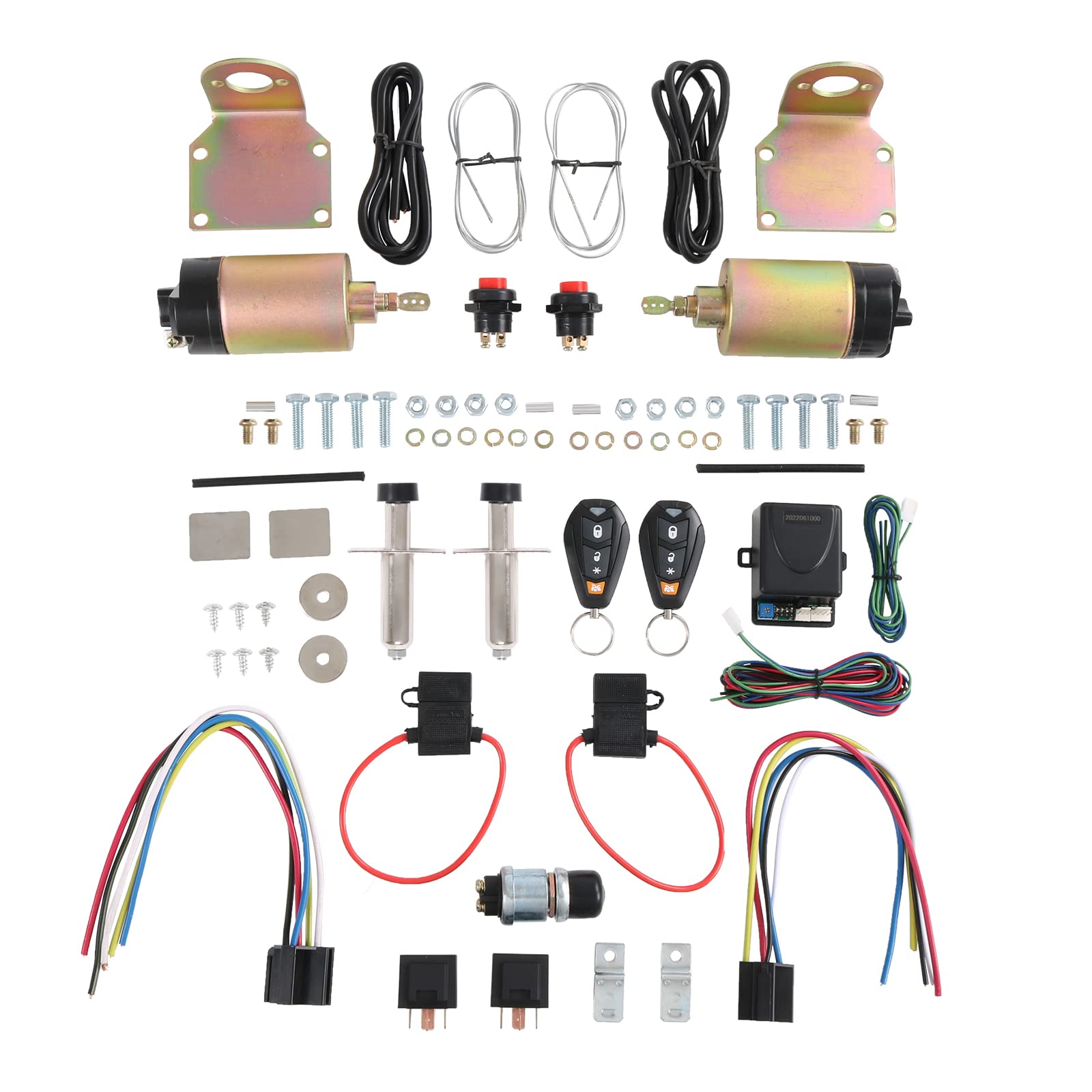 Carmocar Shaved Handle Door Popper Kit 2 Door Kit With Remote One Set 85 Lb