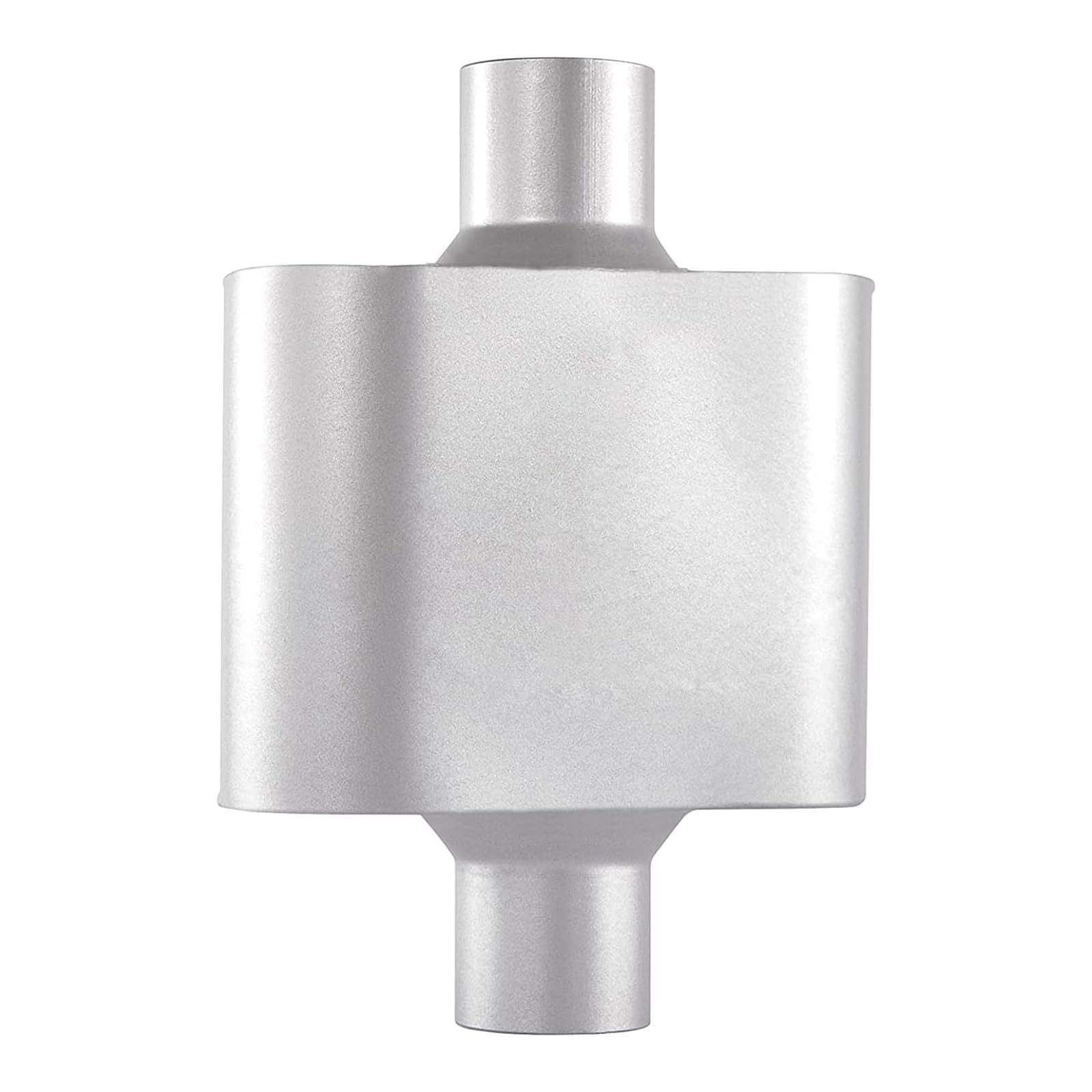 Floshine Universal Mufflers,Performance Automotive Exhaust Muffler,Single Chamber 2.5 Inch Inlet/2.5 Inch Outlet Fh425109