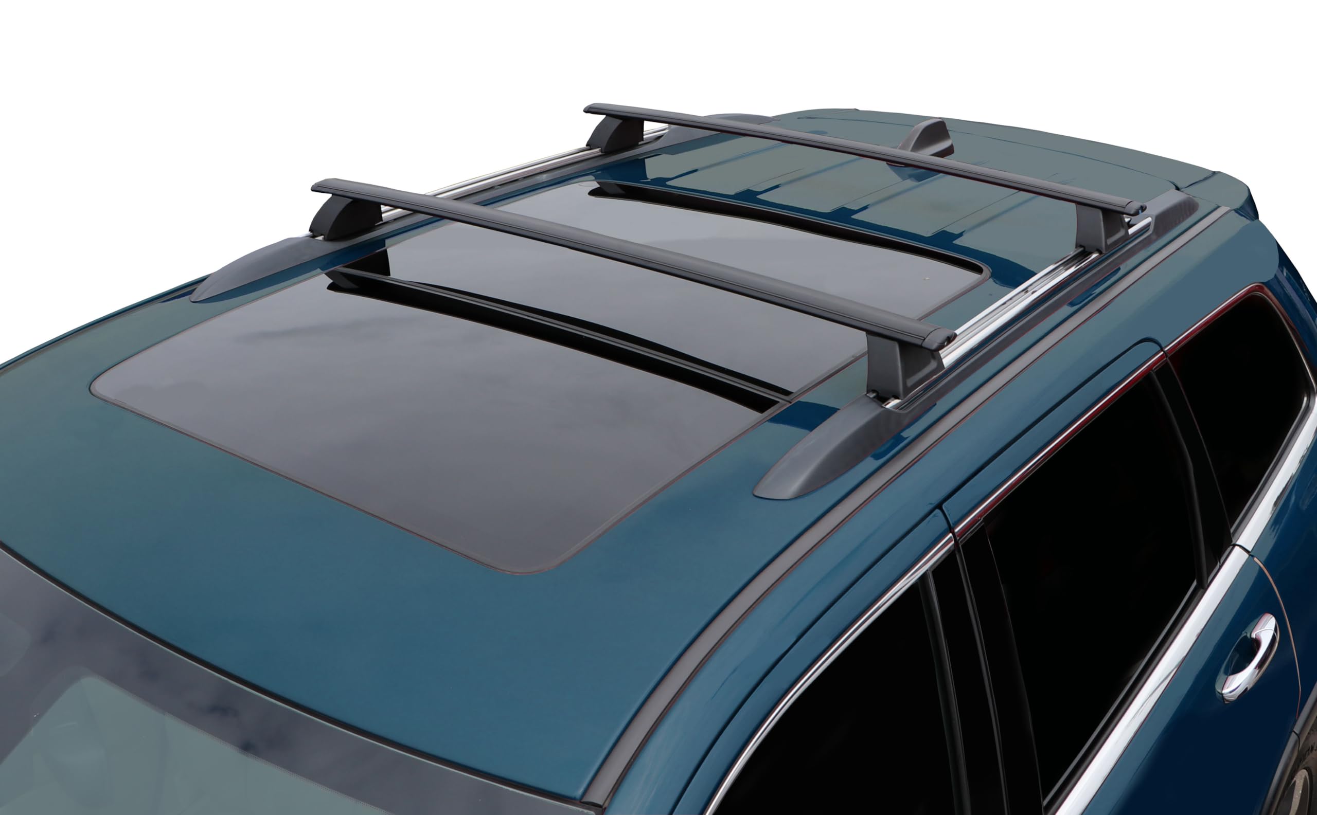 Brightlines Crossbars Roof Racks Luggage Racks Replacement For 2011-2021 Jeep Grand Cherokee With Grooved Metal Roof Side Rails