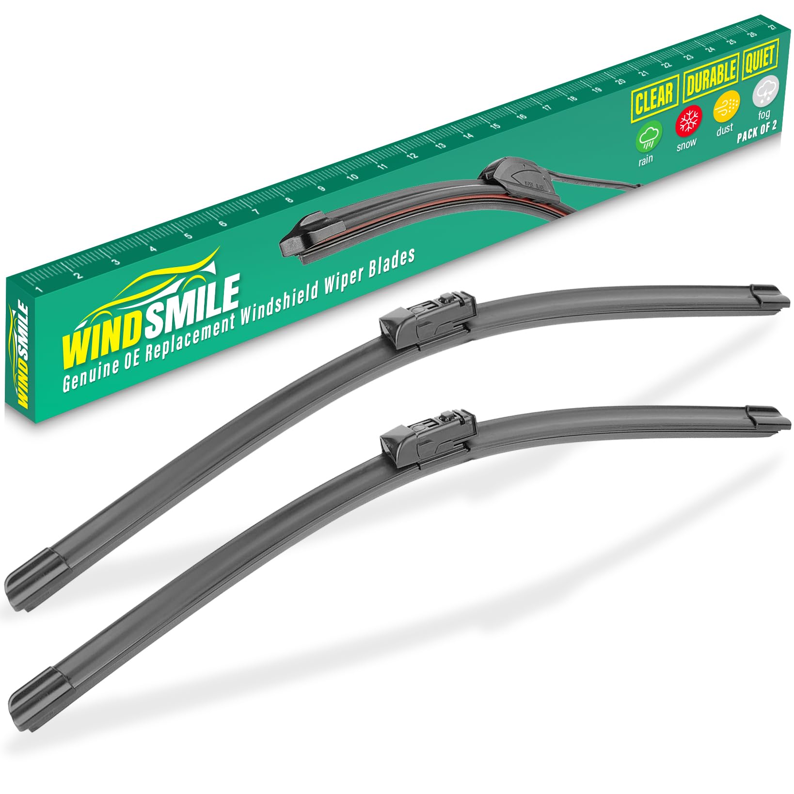 24 18 Windshield Wiper Blades Replacement For Mazda Cx5 Cx9 Cx-5 Cx-9 2017 2018 2019 2020 2021 2022 2023 Mazda 6 Original Factory Quality Front Wipers Blade Set For My Car - (Pack Of 2)