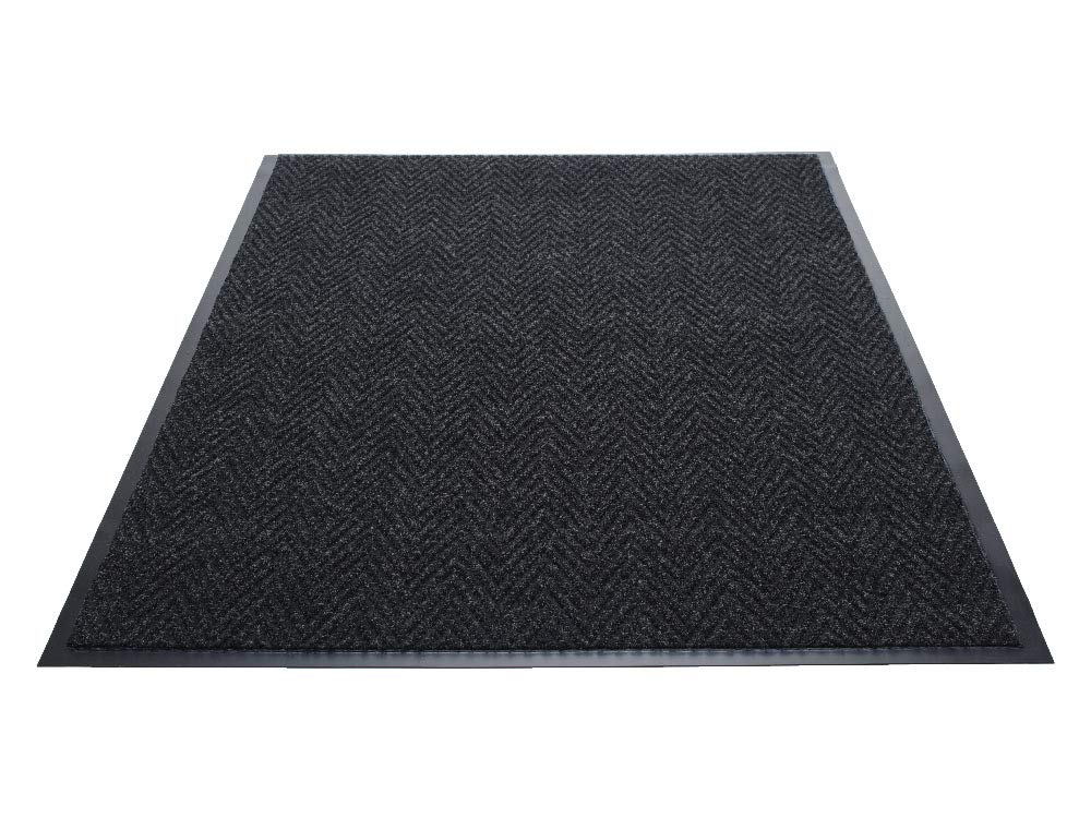 Guardian - 64040630Chev - 20508 Golden Series Chevron Indoor Wiper Floor Mat, Vinyl/Polypropylene, 4'X6', Charcoal