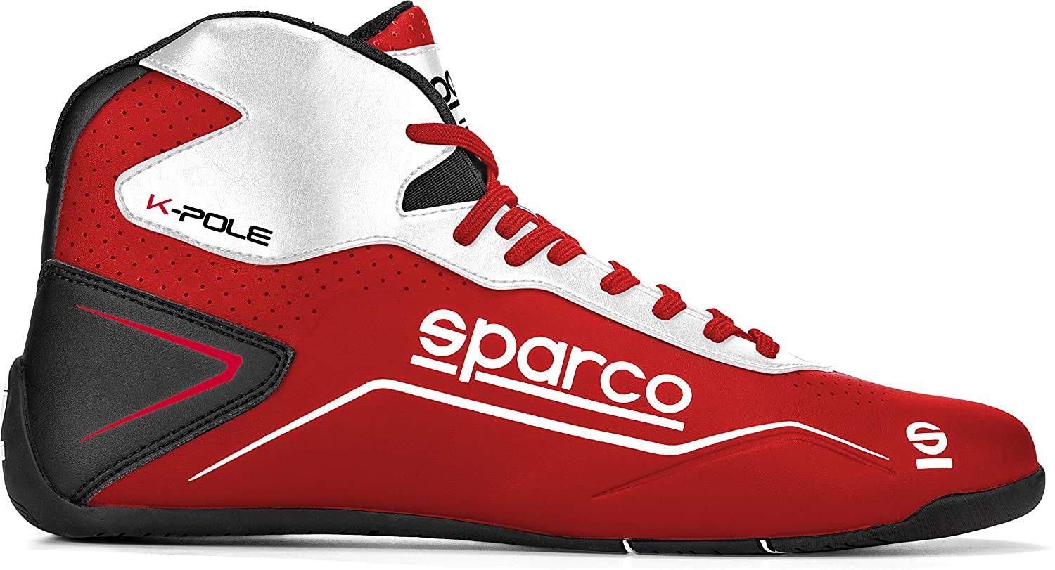 Sparco Unisex'S Modern Kart Shoes K-Pole 2020 Size 45 Re, Red, Men11 D(M) Us=45Eu