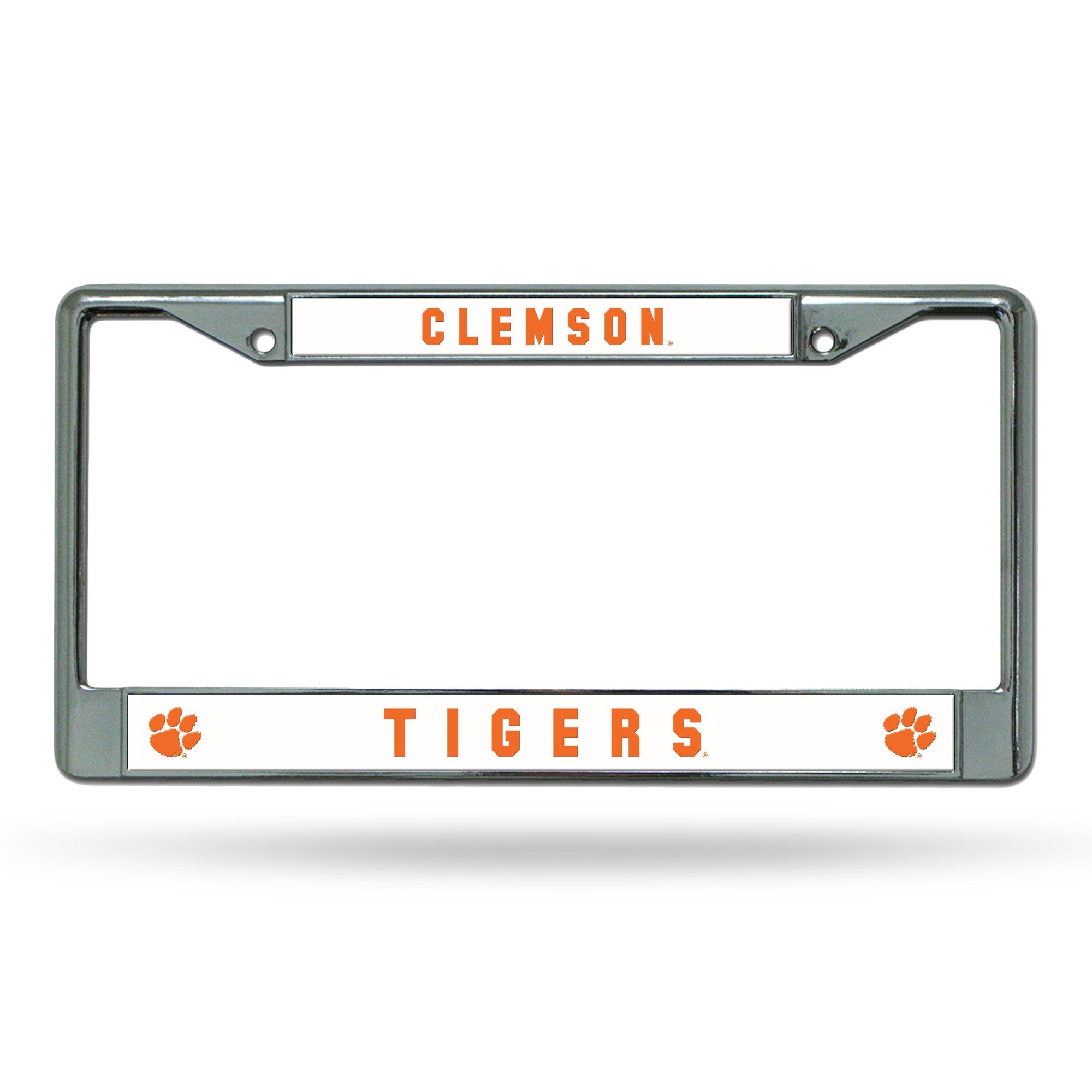 Rico Industries Ncaa Clemson Tigers Standard Chrome License Plate Frame, 6 X 12.25-