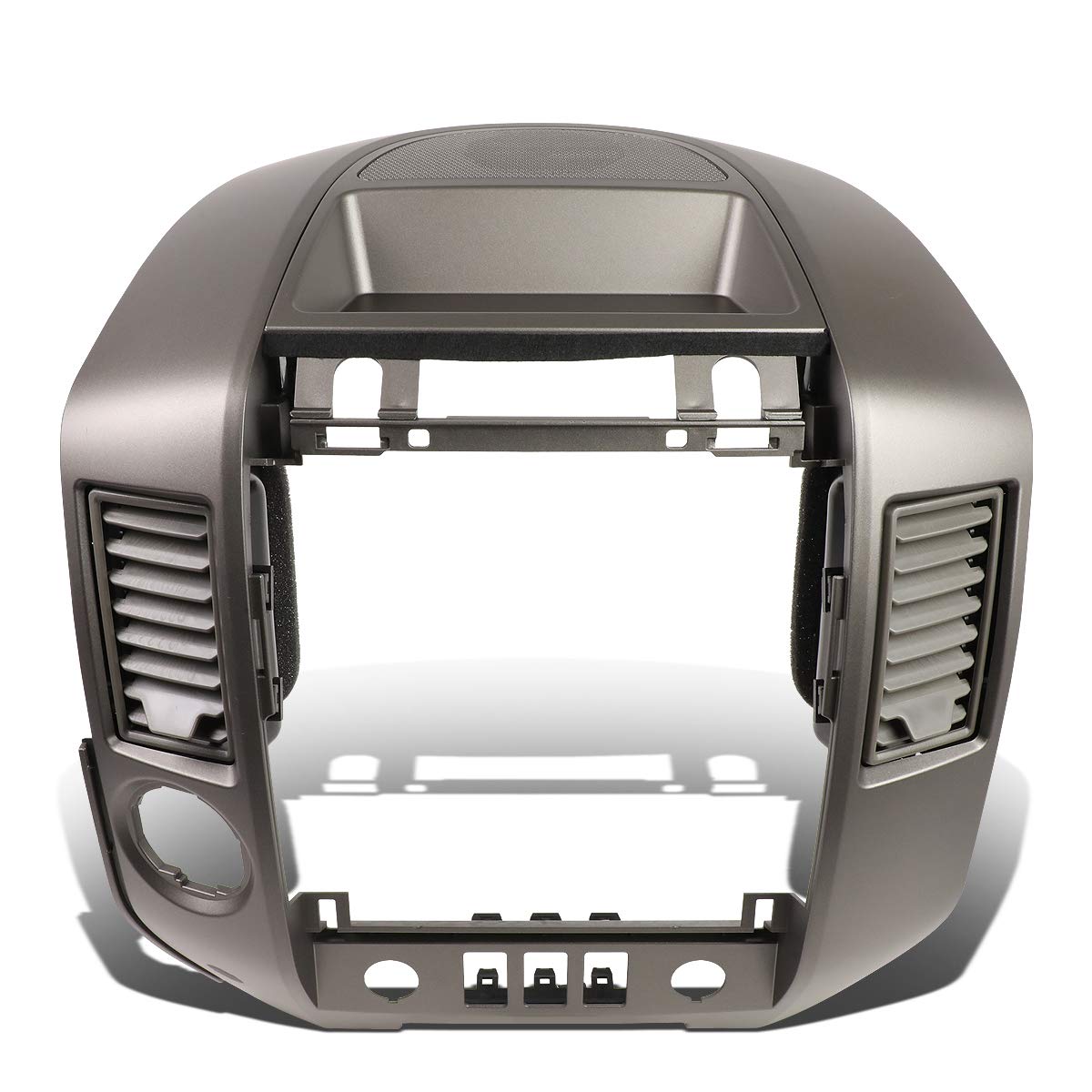 Dna Motoring Ztl-Y-0146 Center Dash Audio A/C Vent Surround Bezel W/Speaker Cover,Grey