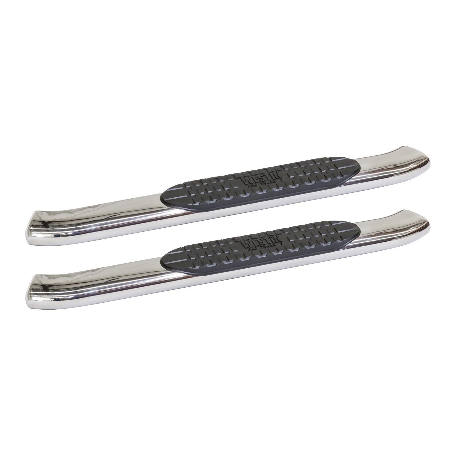 Westin 21-51400 Polished Ss Pro Traxx 5 Oval Nerf Step Bars Fits 2007-2013 Silverado Sierra 1500 2007-2014 2500 3500 Std. Cab (Excl. 11-14 Diesel) 1 Pair