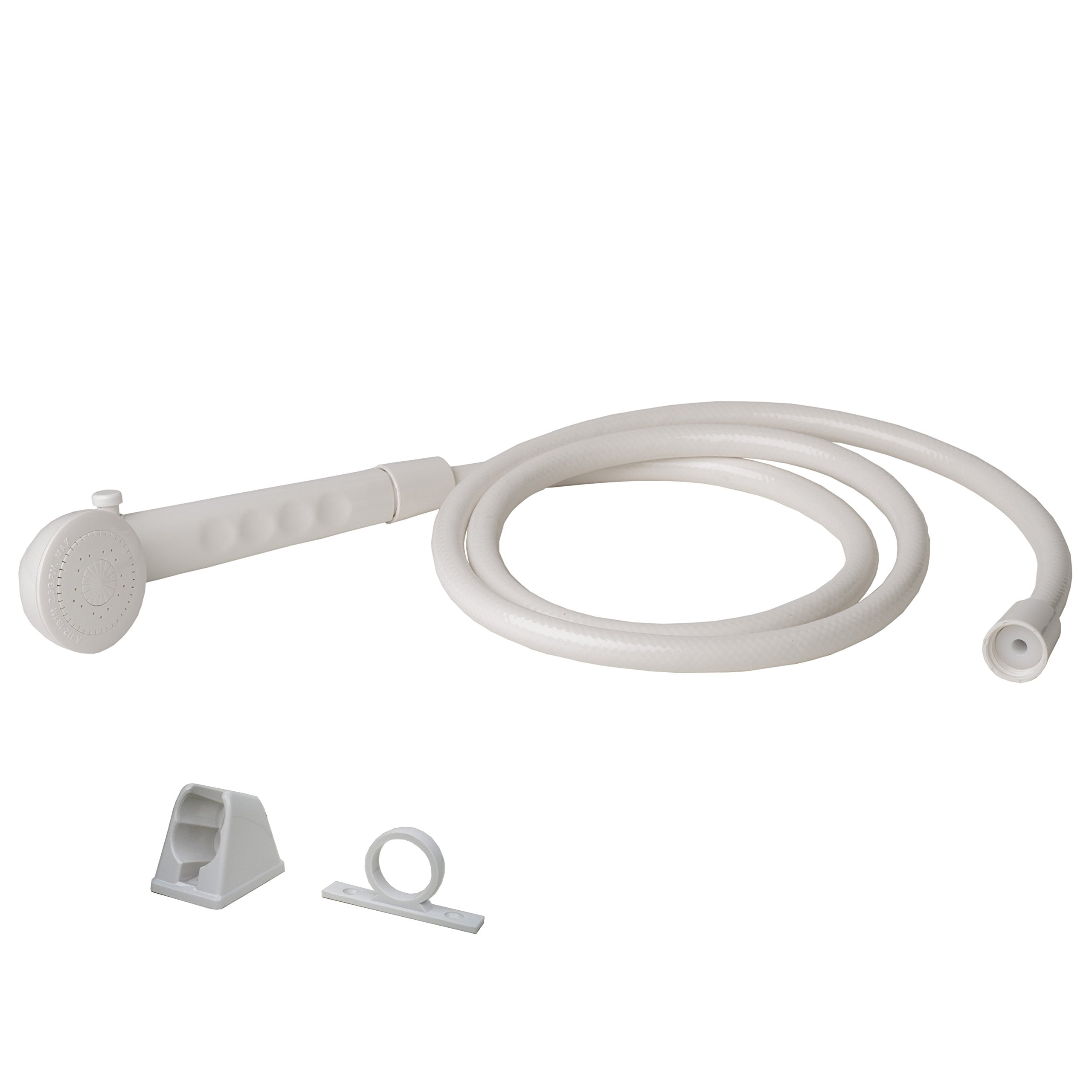 Builders Shoppe 4120Wt Rv/Motorhome Replacement Non-Metallic Hand Held Shower Set White Finish