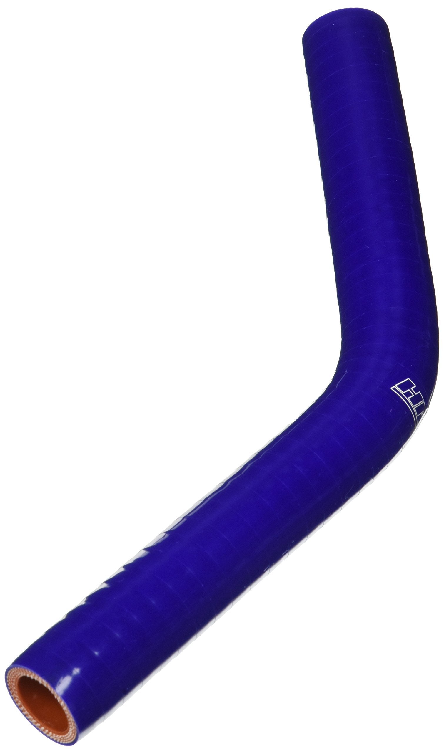 Hps Htsec45-075-Blue Silicone High Temperature 4-Ply Reinforced 45 Degree Elbow Coupler Hose, 100 Psi Maximum Pressure, 4 Leg Length On Each Side, 3/4 Id, Blue