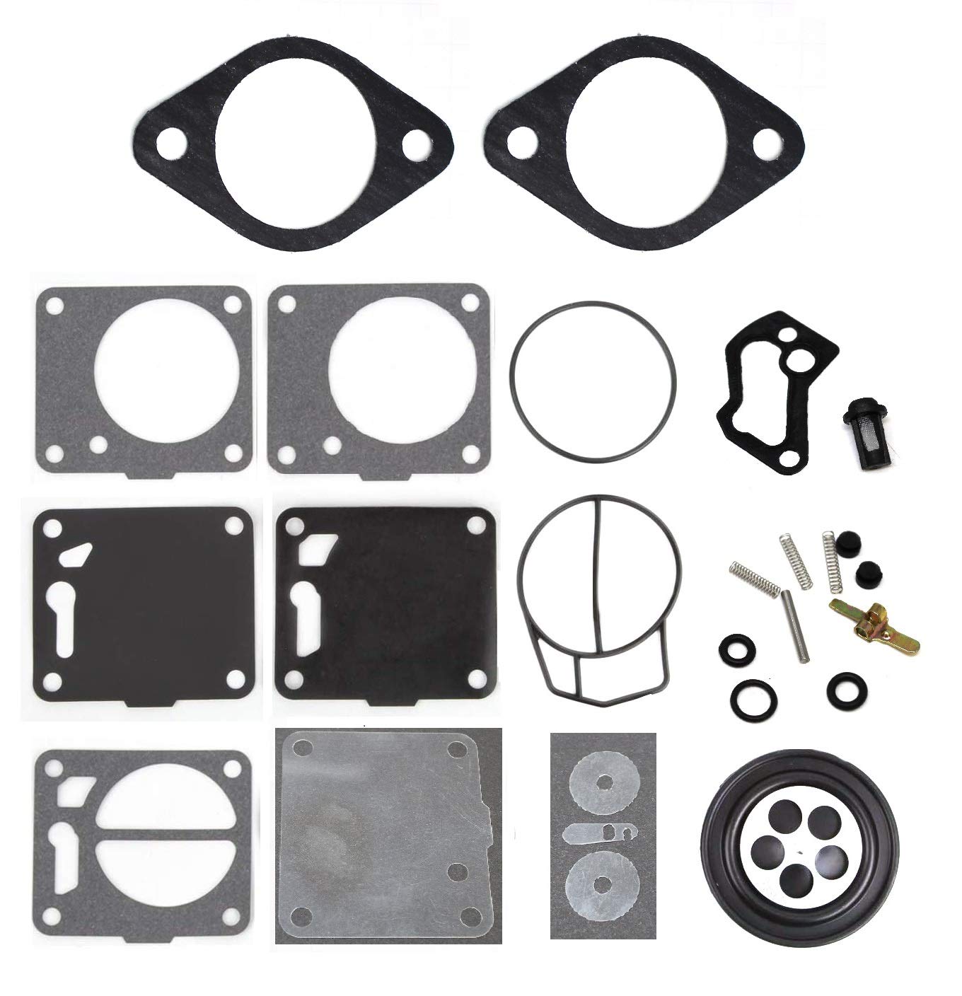 Aftermarket Mikuni Carb Base Gasket 0673-267 Compatible With Tigershark Intake 46Mm Monte Carlo Daytona Barracuda