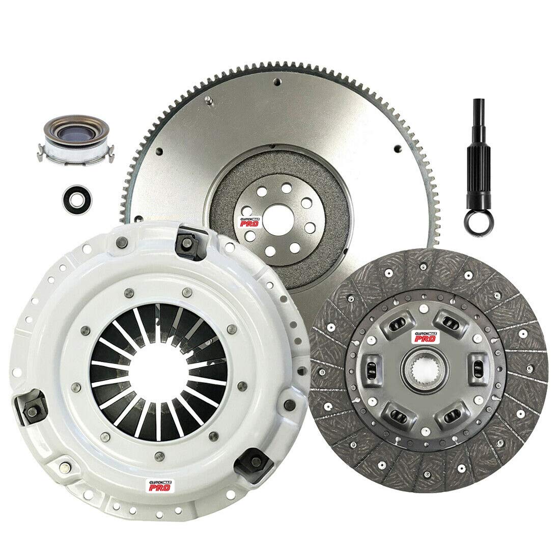 Clutchmaxpro Heavy Duty Oem Clutch Kit With Flywheel Compatible With Subaru Baja Crosstrek Forester Impreza Legacy Outback Saab 9-2X 2.0L 2.5L Ej251 Ej252 Ej253 Fb20 Fb25 (Cp15004Hdfw-Ck)