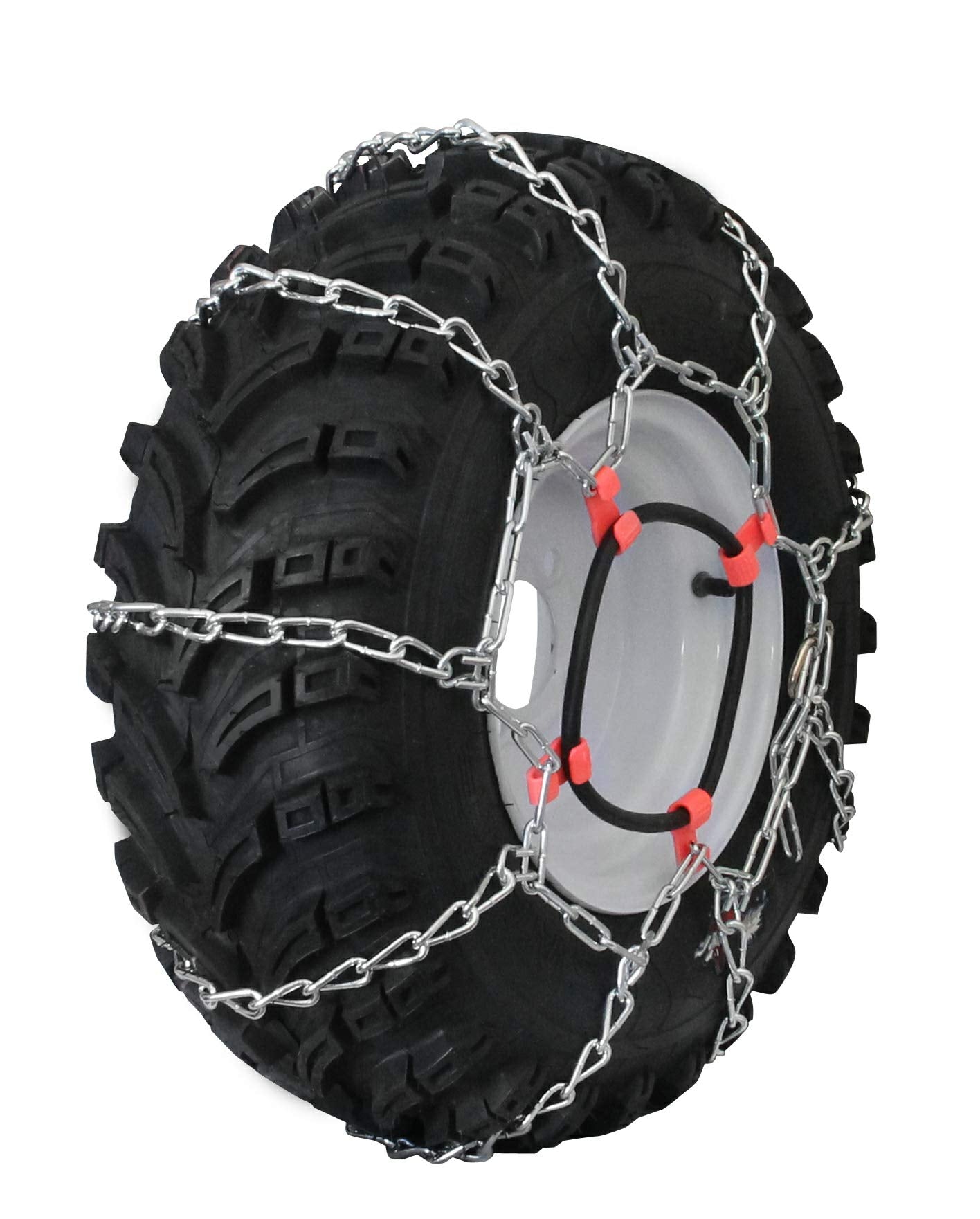 Grizzlar Gtu-423 Garden Tractor 4 Link Ladder Alloy Tire Chains Tensioner Included 23X9.50-12 24X8.00-14 24X8.50-12 24X8.50-14