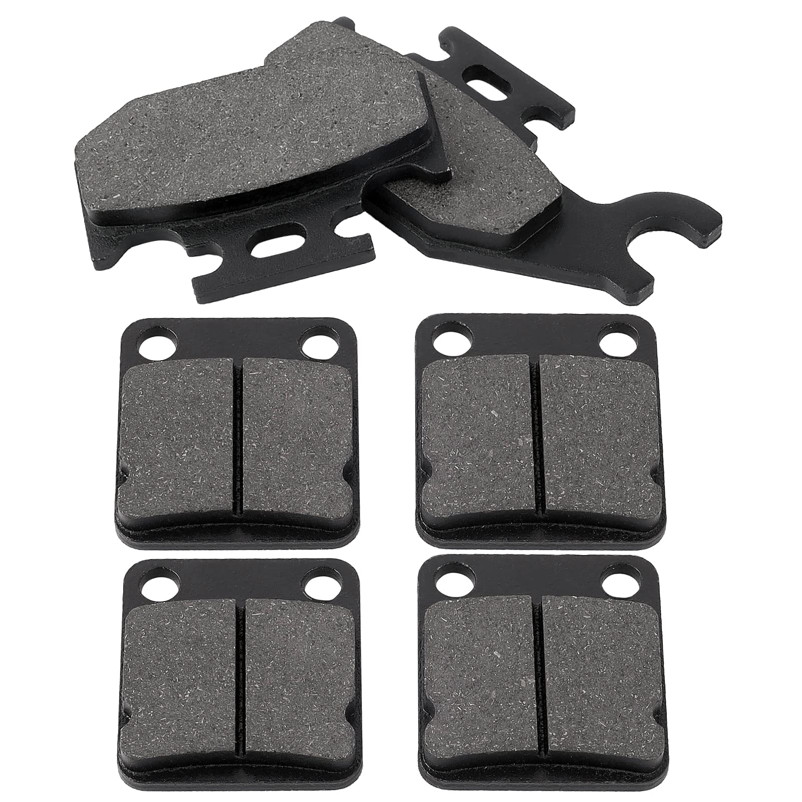 Locopow Front And Rear Brake Pads For Yamaha Kodiak 400 450 2000 2001 2002 2003 2004 2005 Grizzly 400 450 2007 2008 2009 2010 Wolverine 450 Big Bear 400 Yfm400 Yfm450
