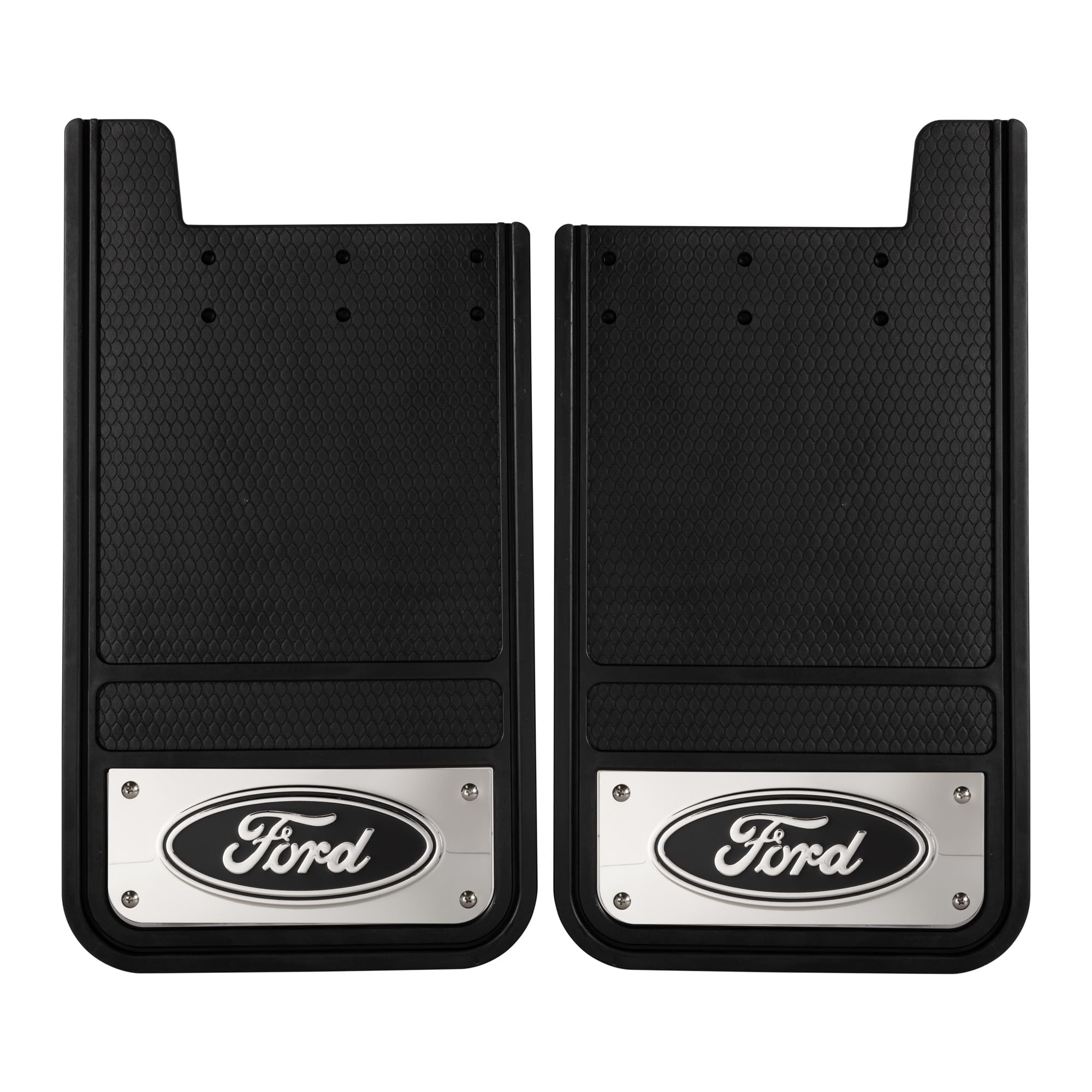 Plasticolor Ford Heavy Duty Rear 12 X 23 Mud Guards, 12 X 23 Rear Mud Guards By Plasticolor (001838R01)