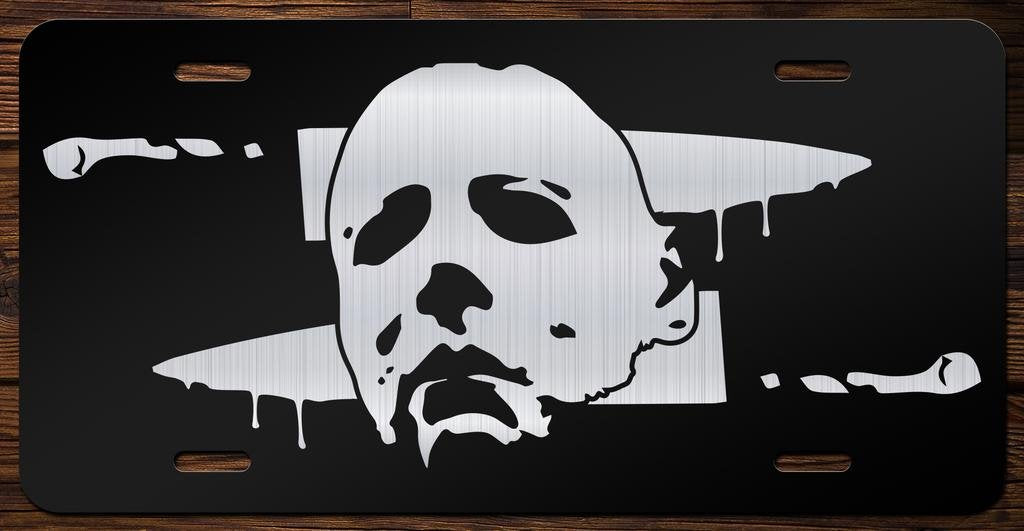 Classic Horror Film Etched Vanity Front License Plates (Michael Myers)