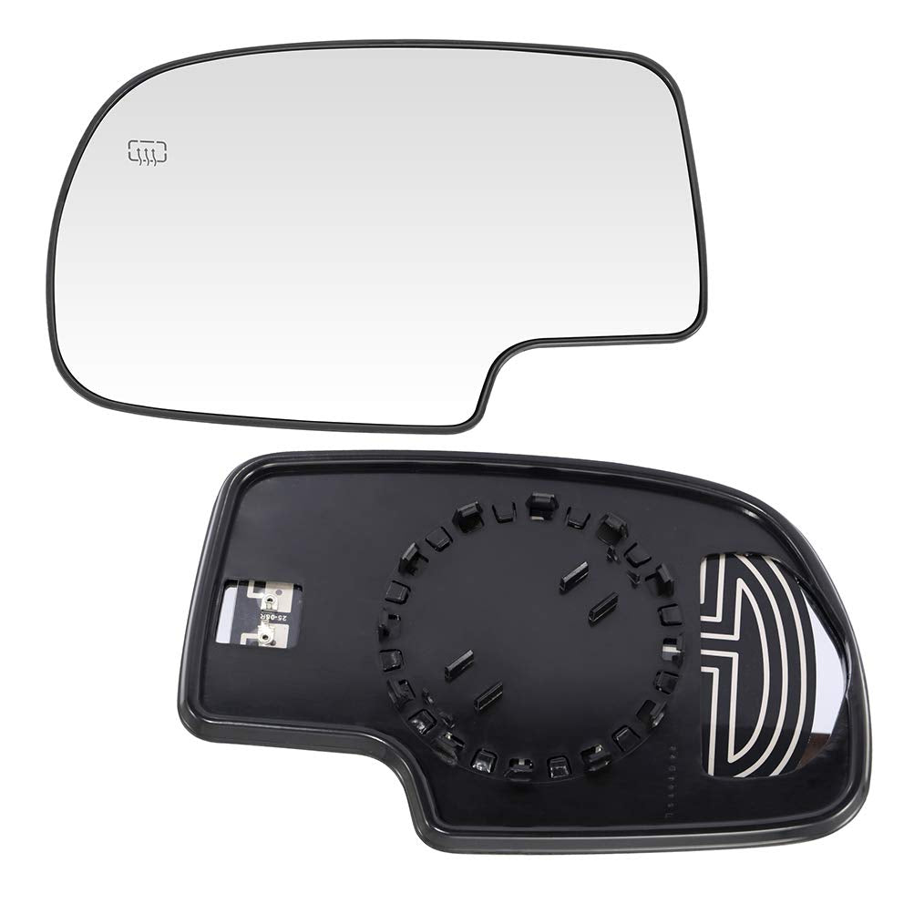 Scitoo Exterior Mirror Replacement Glass,Fit For Chevy Exterior Accessories Mirrors Glass Fit 03-07 For Chevy For Gmc Silverado Sierra 1500/2500 Hd/3500 Classic Models With Power Heated (Pair)