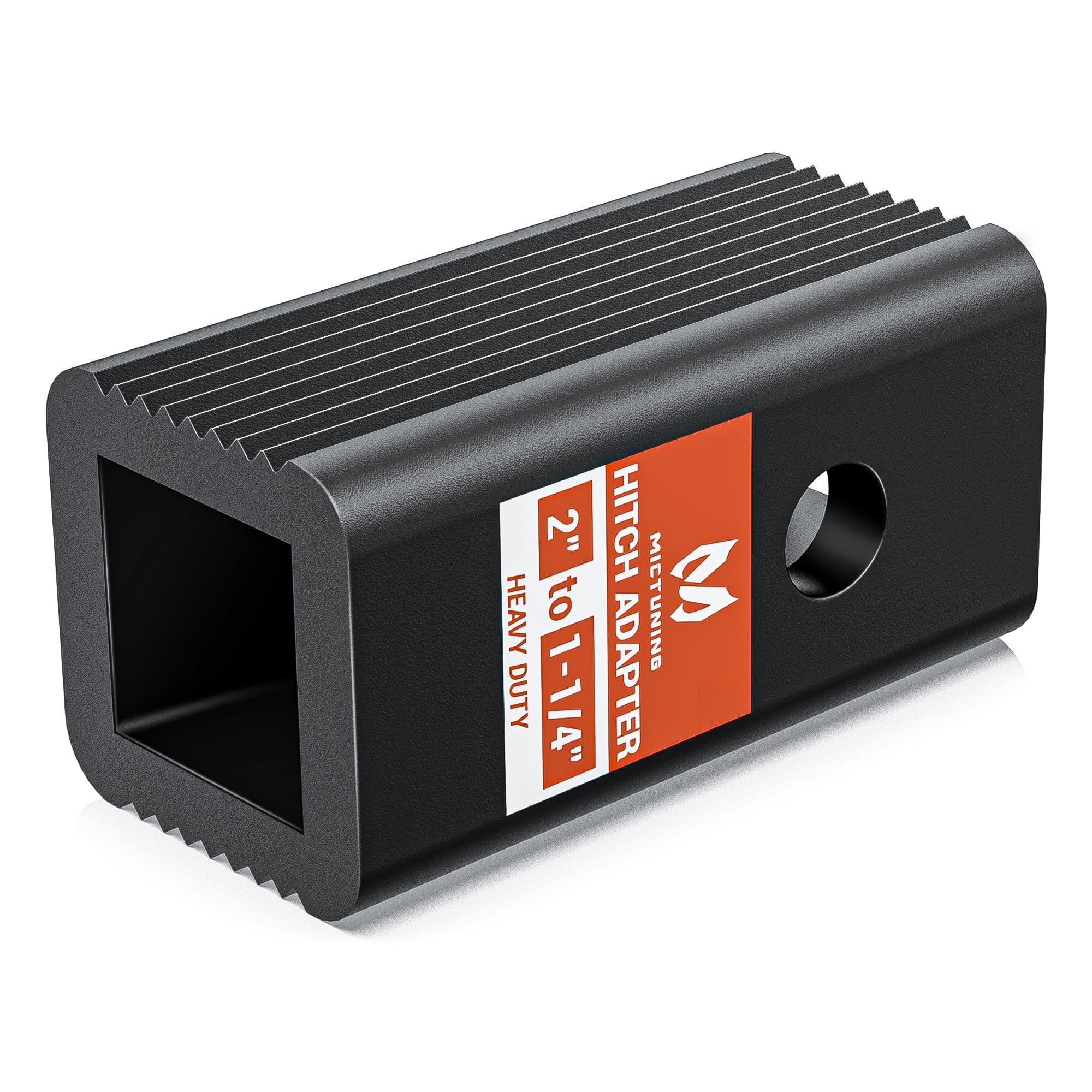 Mictuning 2 Inches Class Iii/Iv To 1-1/4 Inches Class I/Ii Receiver Hitch Adapter Insert Sleeve Mount Adapter - 2 Inches To 1.25 Inches Receiver Reducer Converter For Bike Rack And Cargo Carriers