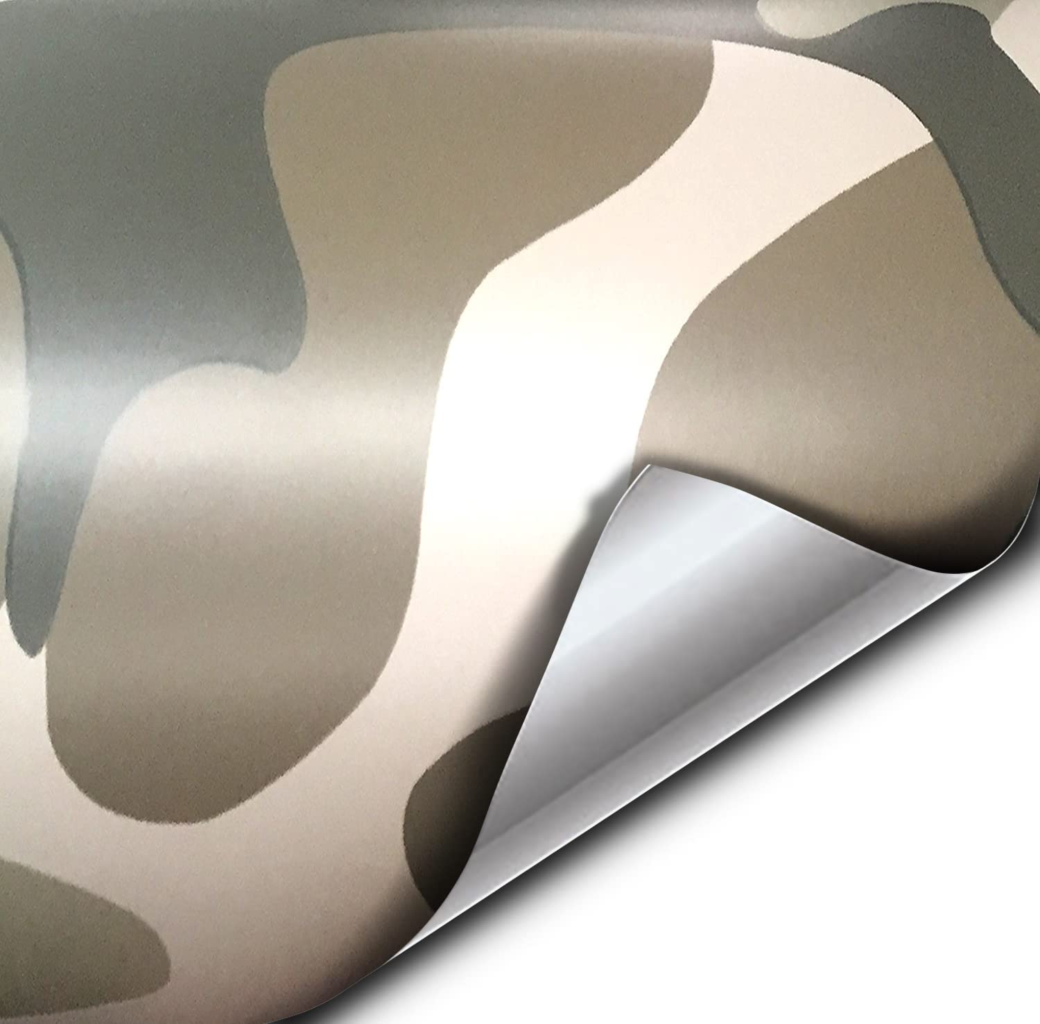 Vvivid Vinyl Camouflage Pattern Wrap Air-Release Adhesive Film Sheets (3Ft X 5Ft, Desert Camo)