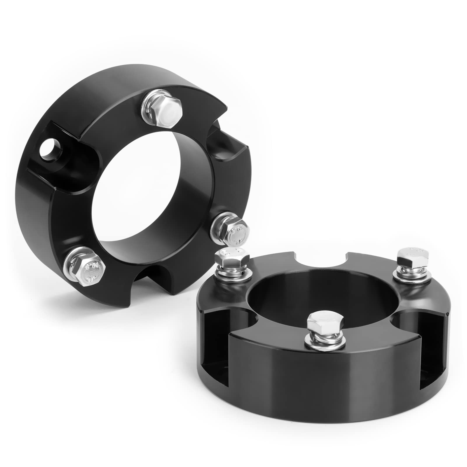 3 Front Leveling Lift Kits For Tacoma 4Wd 2Wd 2005-2023(6 Lugs Only), 4 Runner 2003-2023 4Wd 2Wd, Fj Curise 07-15 4Wd 2Wd, Dynofit Raise 3 Inch Front Strut Spacer Suspension Lift Spacers