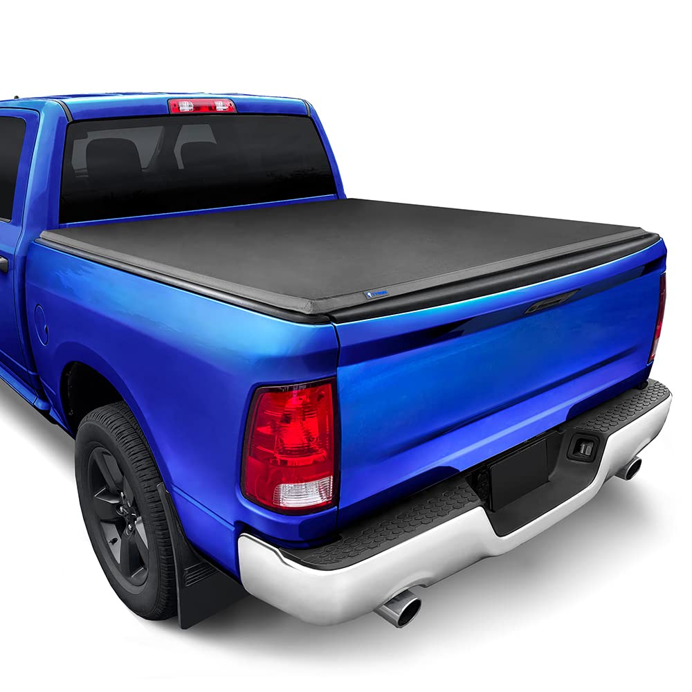 Tyger Auto T3 Soft Tri-Fold Truck Bed Tonneau Cover Compatible With 2009-2018 Dodge Ram 1500 | 2019-2022 Classic Only | Fleetside 5'7 Bed (67) | Without Rambox | Tg-Bc3D1015