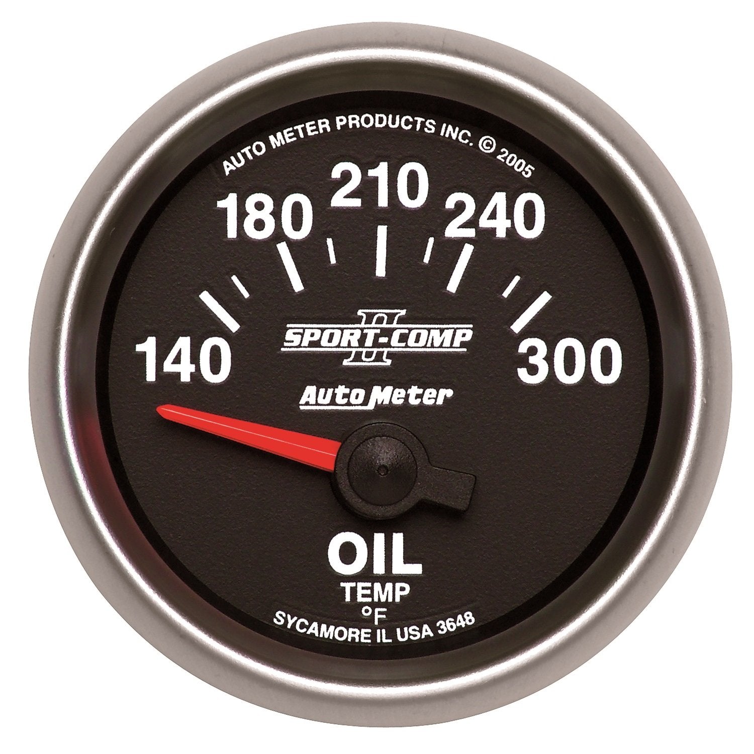 Auto Meter 3648 Sport-Comp Ii Electric Oil Temperature Gauge