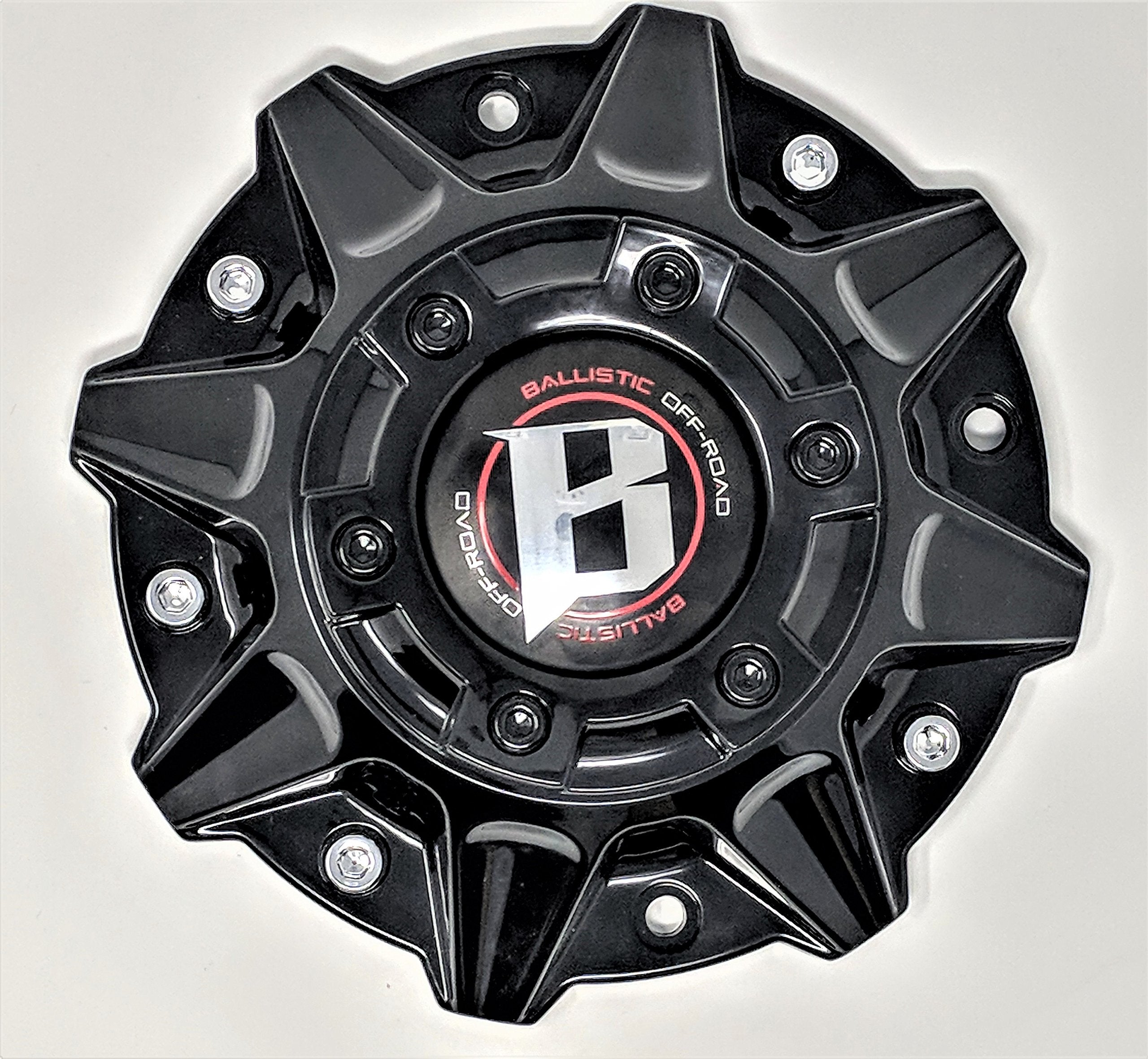 Ballistic Gloss Black Wheel Rim Center Cap LG1208-34 - Durable Black Finish, Fits Various Rims, Perfect for Customization
