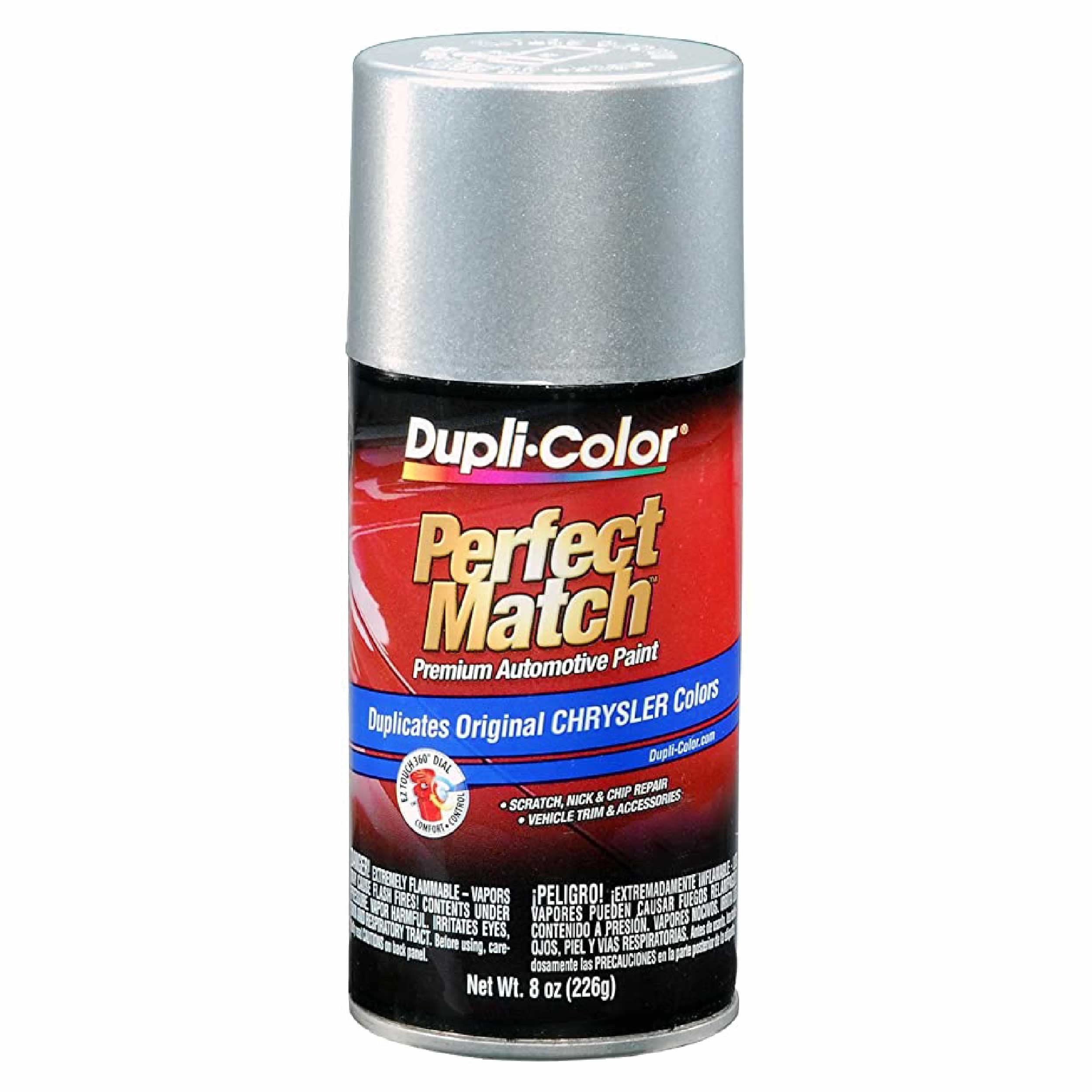 Dupli-Color Ebcc03387-6 Pk Perfect Match Automotive Spray Paint - Chrysler Radiant Silver Metallic, Ca1/Pa1 - 8 Oz. Aerosol Can, 6-Pack