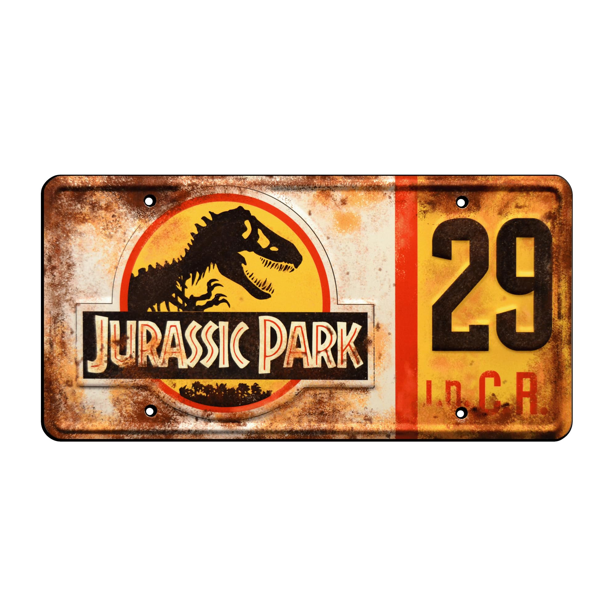 Jurassic Trilogy | #29 | Metal Stamped License Plate