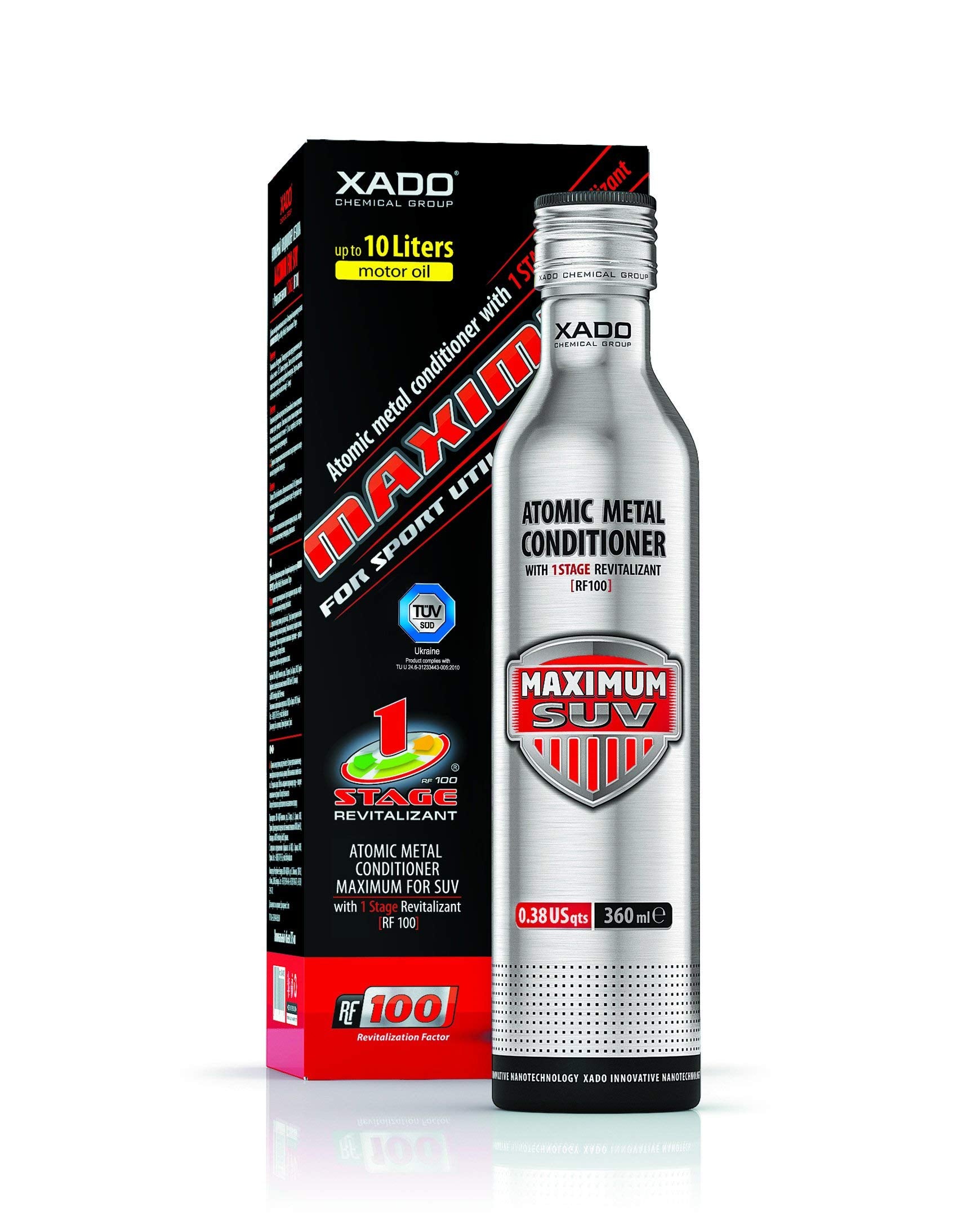 Xado Engine Oil Additive - Protection For Engines - Additive For Wear Protection & Rebuilding Of Worn Metal Surfaces - Metal Conditioner W. Revitalizant 1Stage Maximum Suv (Up To 10Qt Of Oil Capacity)
