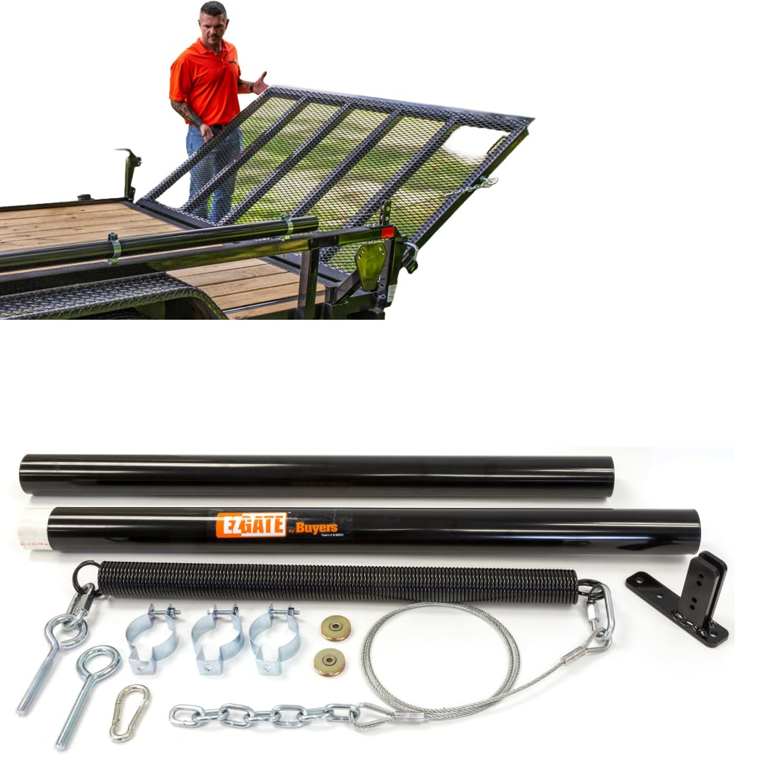 Buyers Products 5201000 Ez Gate Tailgate Assist, Reduce Physical Strain With Trailer Tailgates, Mounting Hardware Included, Handles Gates Up To 180Lbs, Works On Most Standard Open Trailers