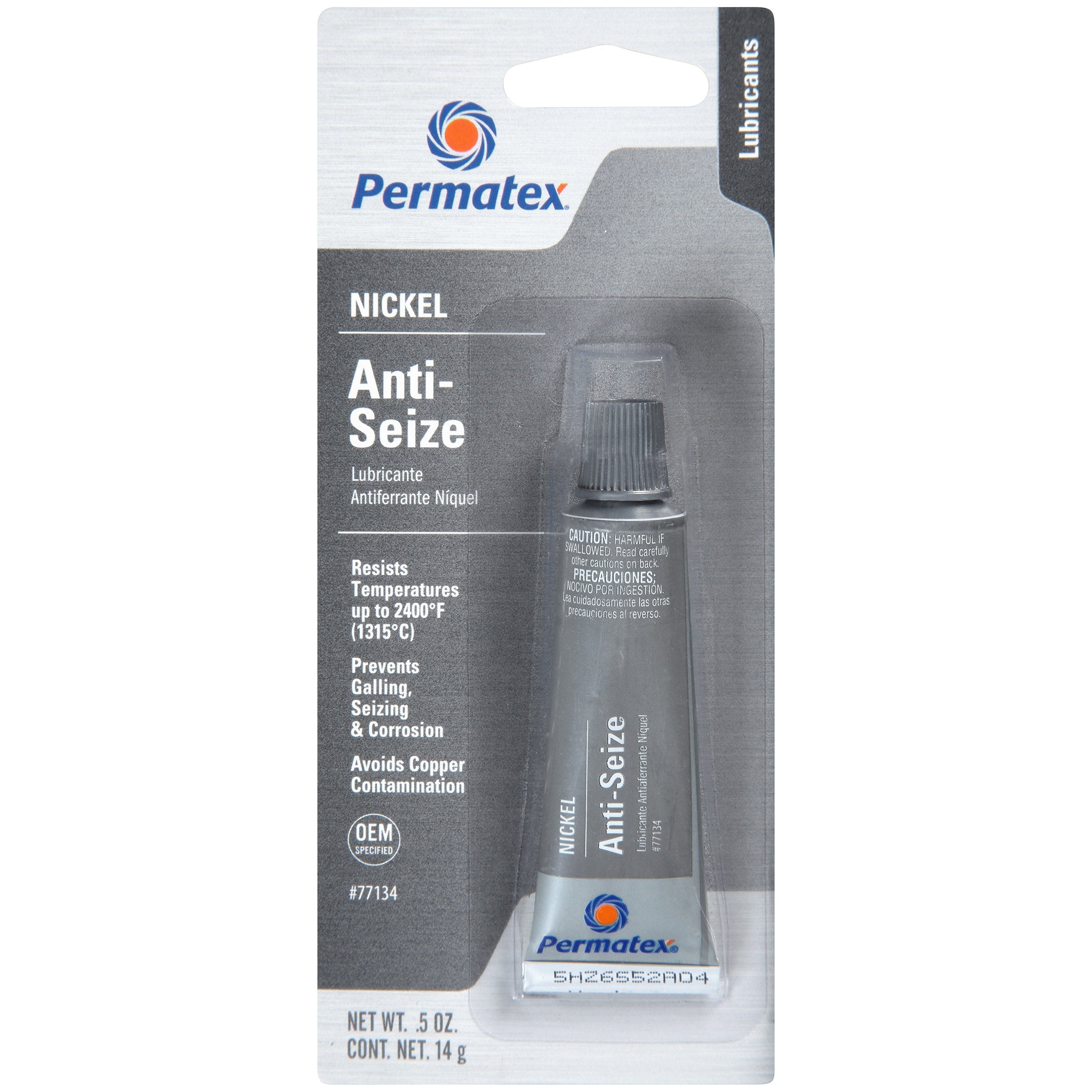 Permatex 77134 Nickel Anti-Seize Lubricant, 0.5 Oz Tube (Pack Of 6)