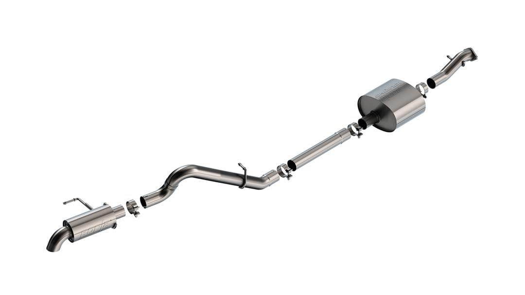 Borla - 21-22 Ford Bronco 2.7L 2Dr/4Dr T-304 Stainless Steel Cat-Back Touring Exhaust - Brushed (140901)