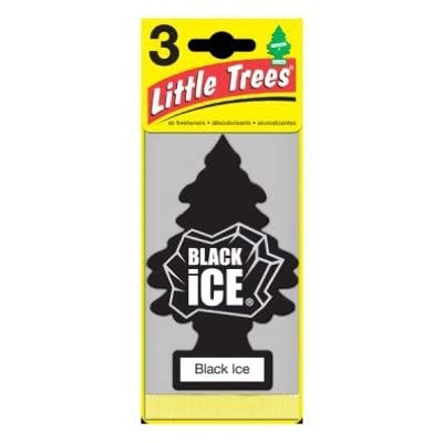 Little Trees Black Ice Scent Car Air Freshener Solid - Total Qty: 88