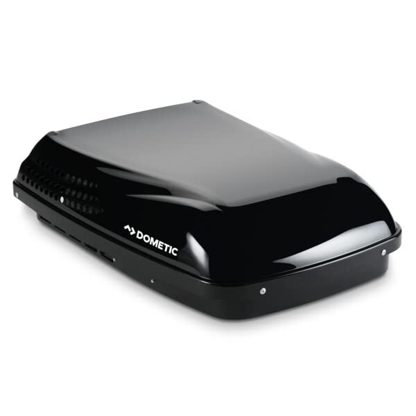 Dometic Penguin Ii Low Profile Air Conditioner, Black, High-Capacity 15K Btu, With Heat Pump, Ducted Or Non-Ducted Application