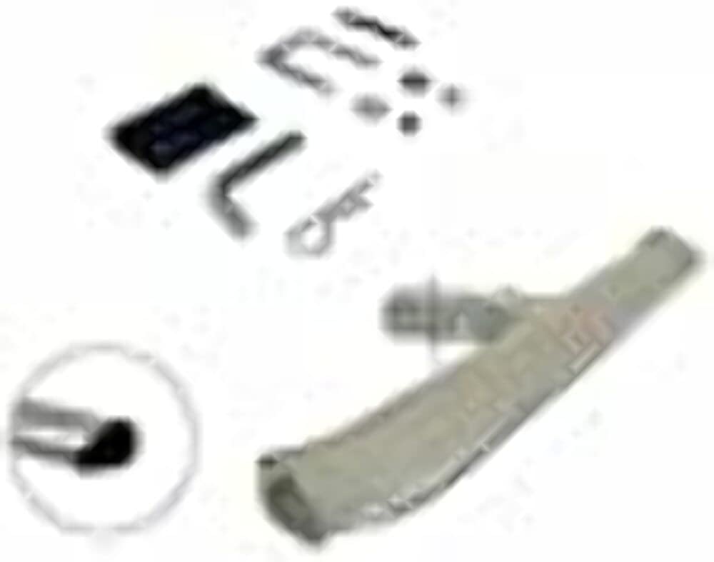 Black Horse Off Road Bh-Abs6497Blk Grille Overlay Abs Tape-On Grille