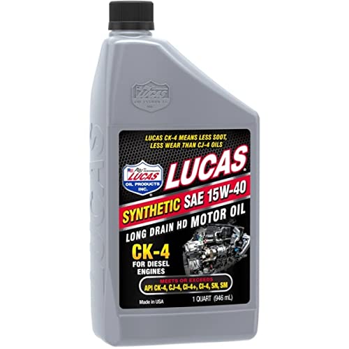 Lucas Oil Synthetic Sae 15W-40 Ck-4 Truck Oil/6X1/Quart