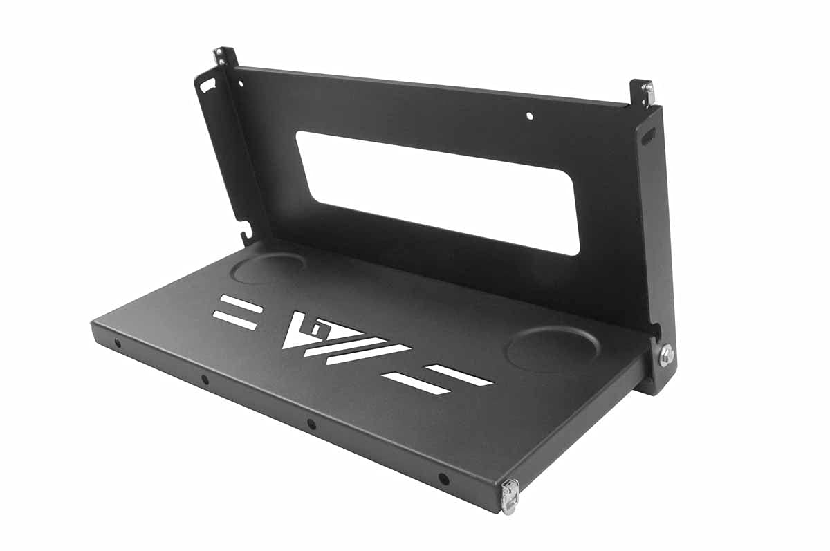 Paramount Automotive 81-10105 Metal Tailgate Table Shelf Tailgate Storage Fit For 2018-2021 Jeep Wrangler Jl