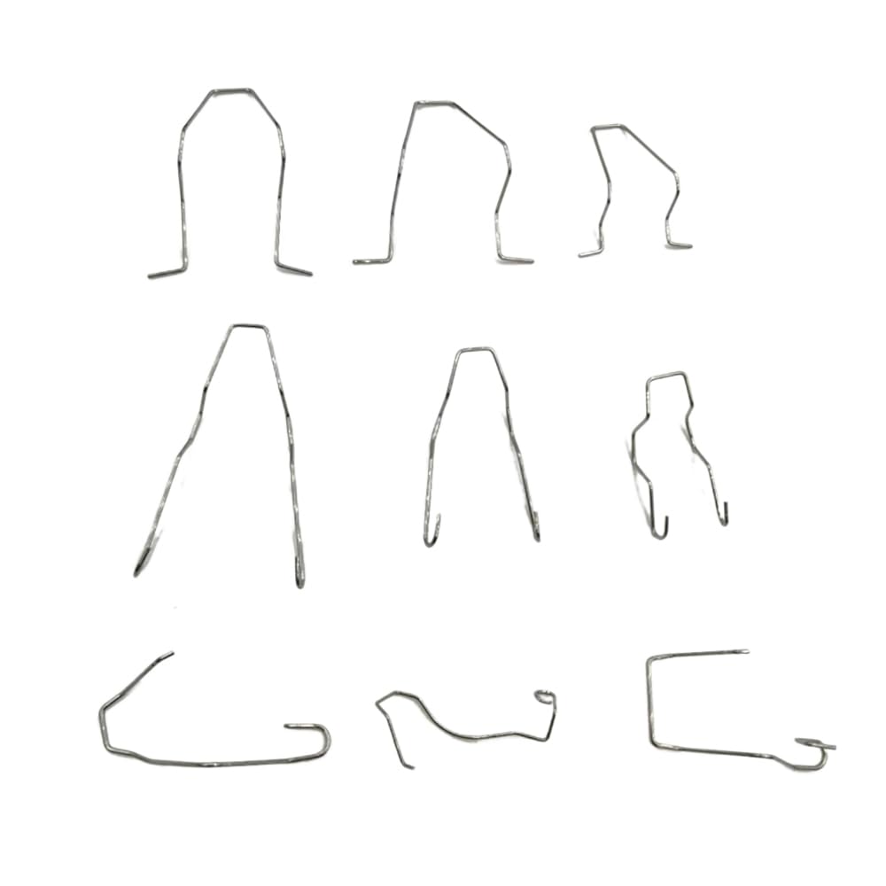 Dskoiph 9 Pcs Bulb Universal Car Headlight Clamp Bulb Retaining Spring Clips For H1/ H3 /H4 /H7 Headlamp Dip Bulb Hoder