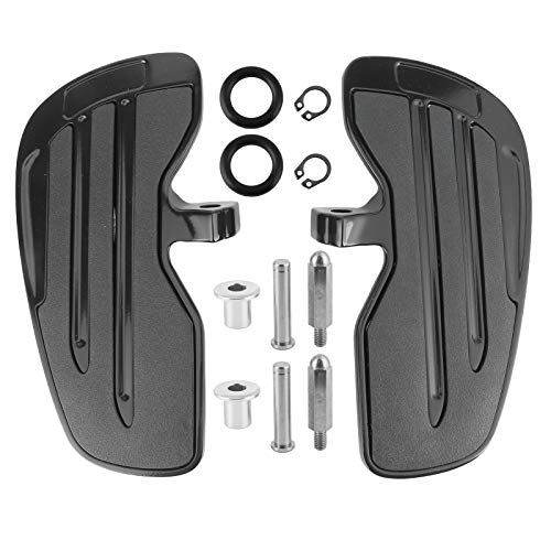 Aramox Black Aluminum Motorcycle Footpeg Kit for Indian Sixty Bobber 2015 - Front Floorboards Foot Pegs Accessory