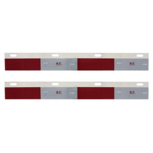 United Pacific 11137B - Reflector - Aluminum Straight Conspicuity Reflector Top Flap Plates