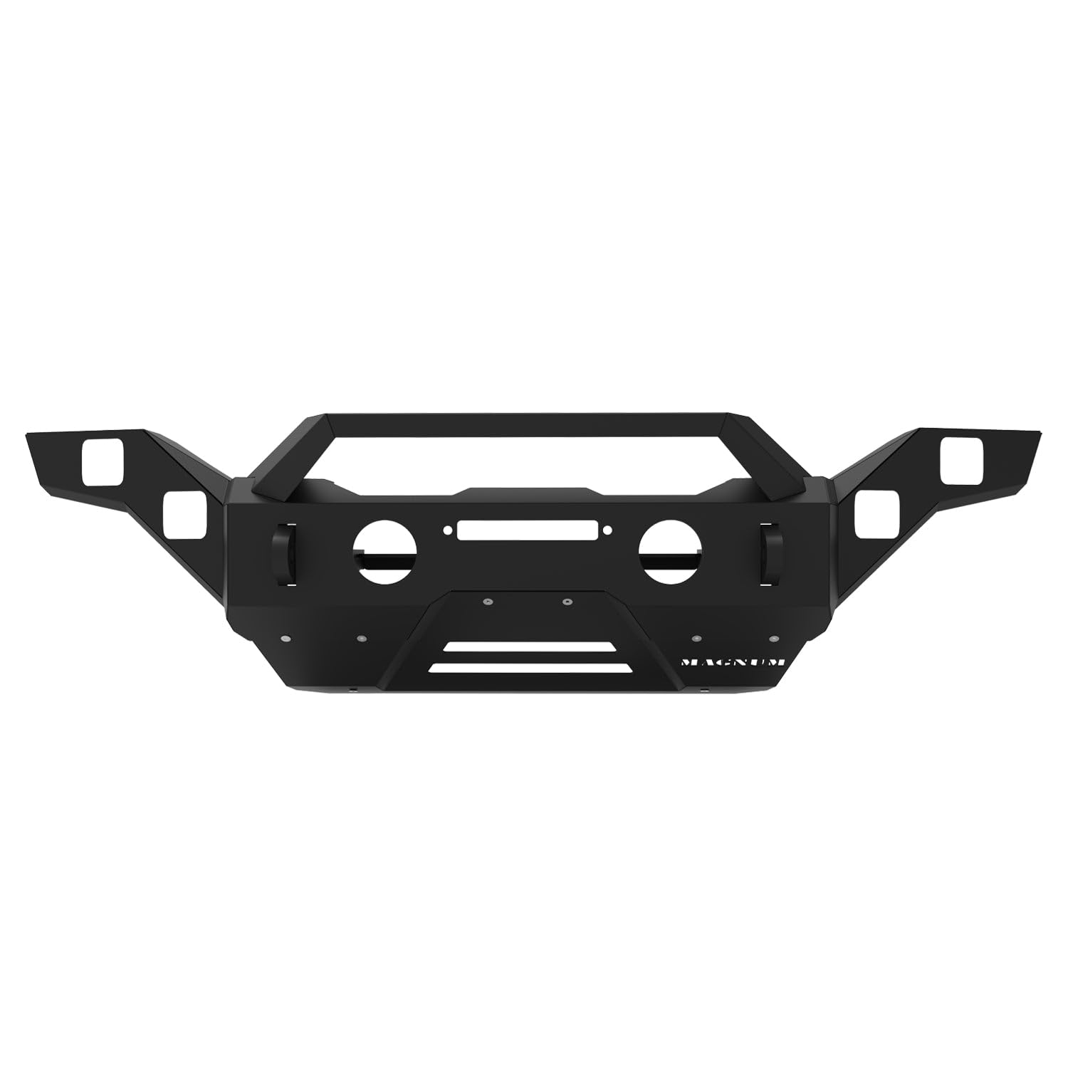 Magnum Front Bumper Winch Rt Style Guard Black For 2018-2025 Jeep Wrangler Jl/Jlu And Jeep Gladiator