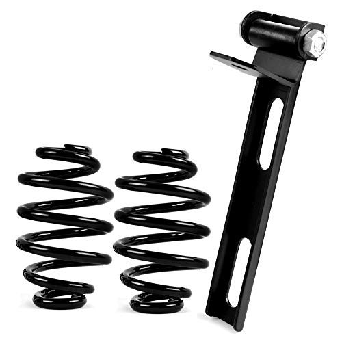 Black Solo Seat Springs 3' For Harley & Custom Satin Black Barrel Springs