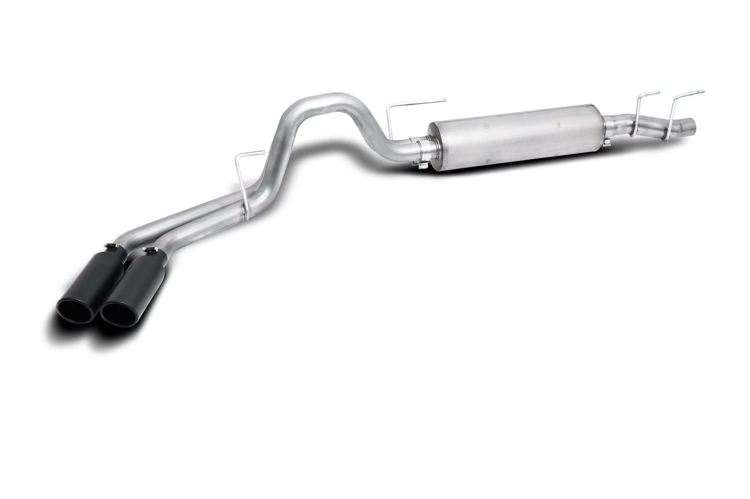 Gibson Exhst Gibson 21-22 Ford F150 Truck 5.0L 3/2.5In Cat-Back Dual Sport Exhaust System Stainless - Black Elite