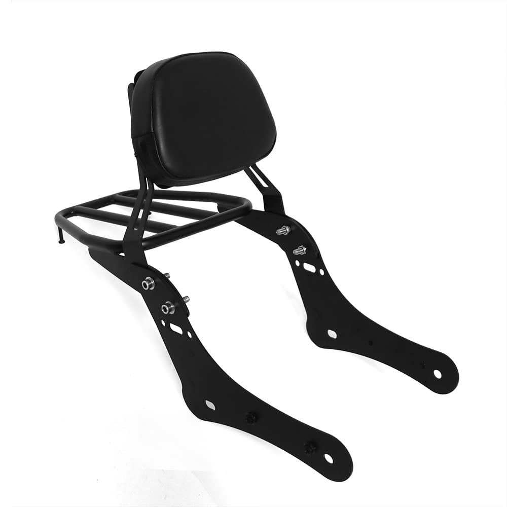 Detachable Passenger Backrest Sissy Bar For Kawasaki Vulcan S 650 Vn650 2015 2016 2017 2018 2019 (With Luggage Rack)